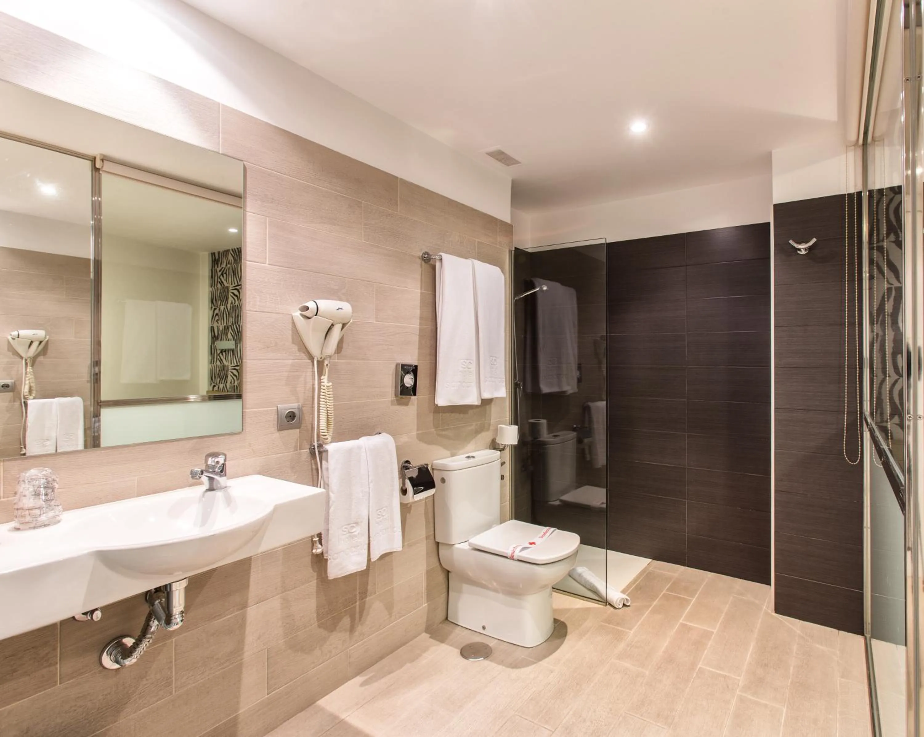 Shower in Hotel Alda San Carlos