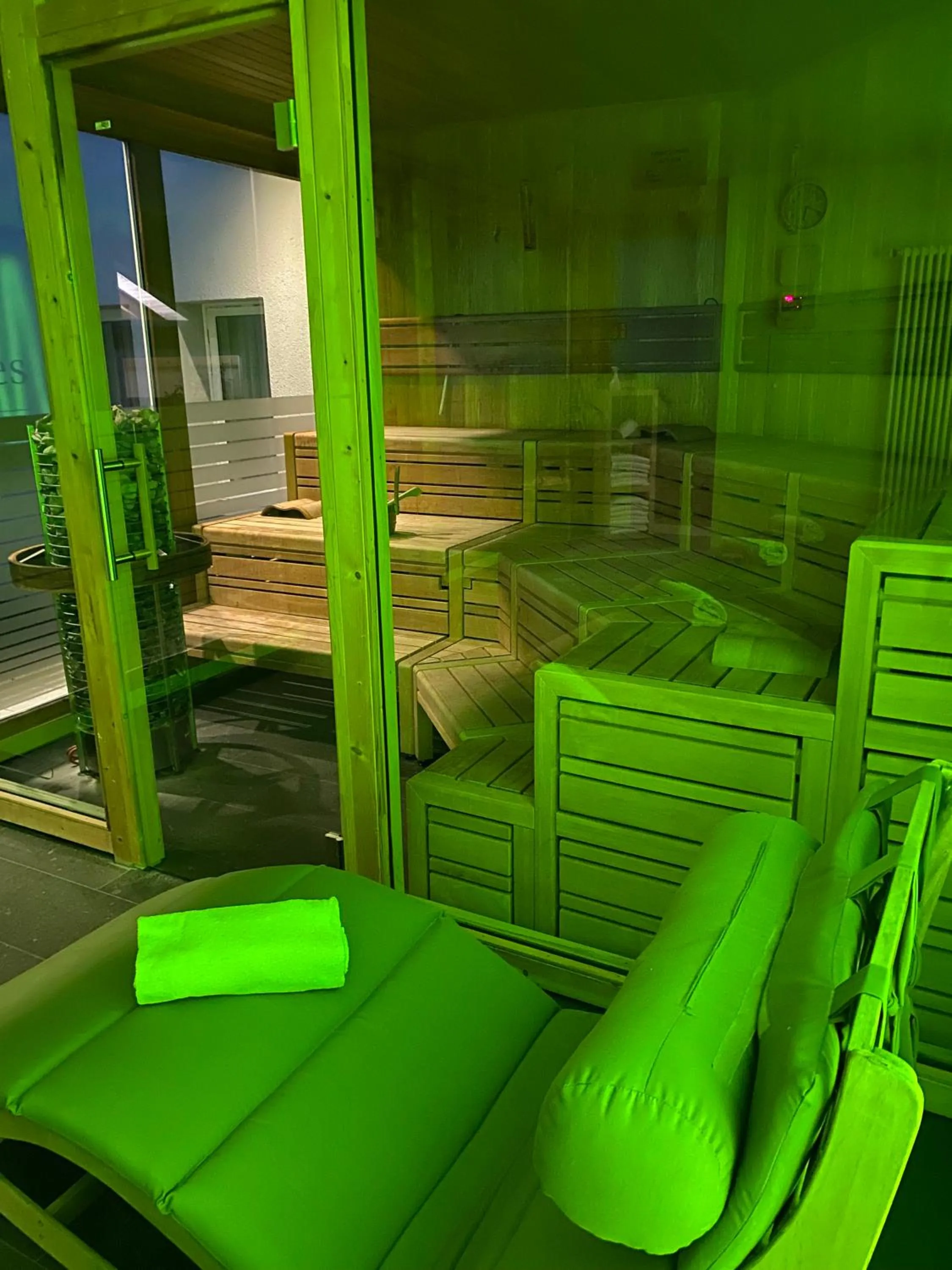 Sauna in Hotel am Herkules