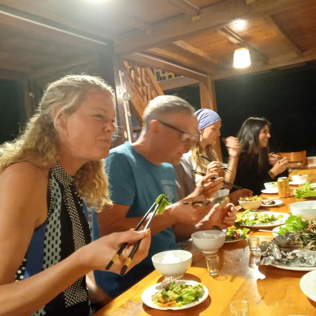 Dinner in Retreat Home Bản Dọi Mộc Châu