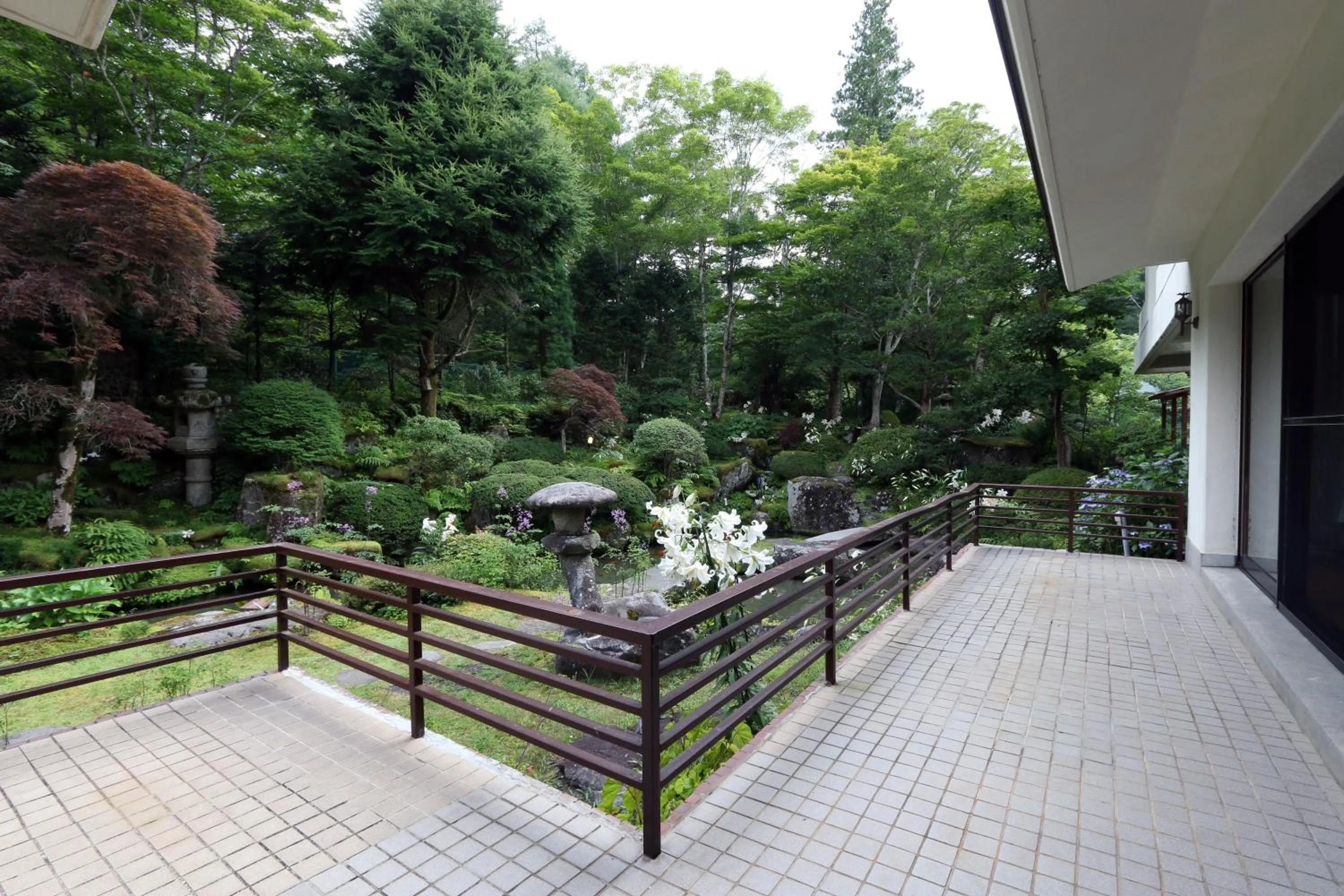Balcony/Terrace in Teiensaryo Yamanakako