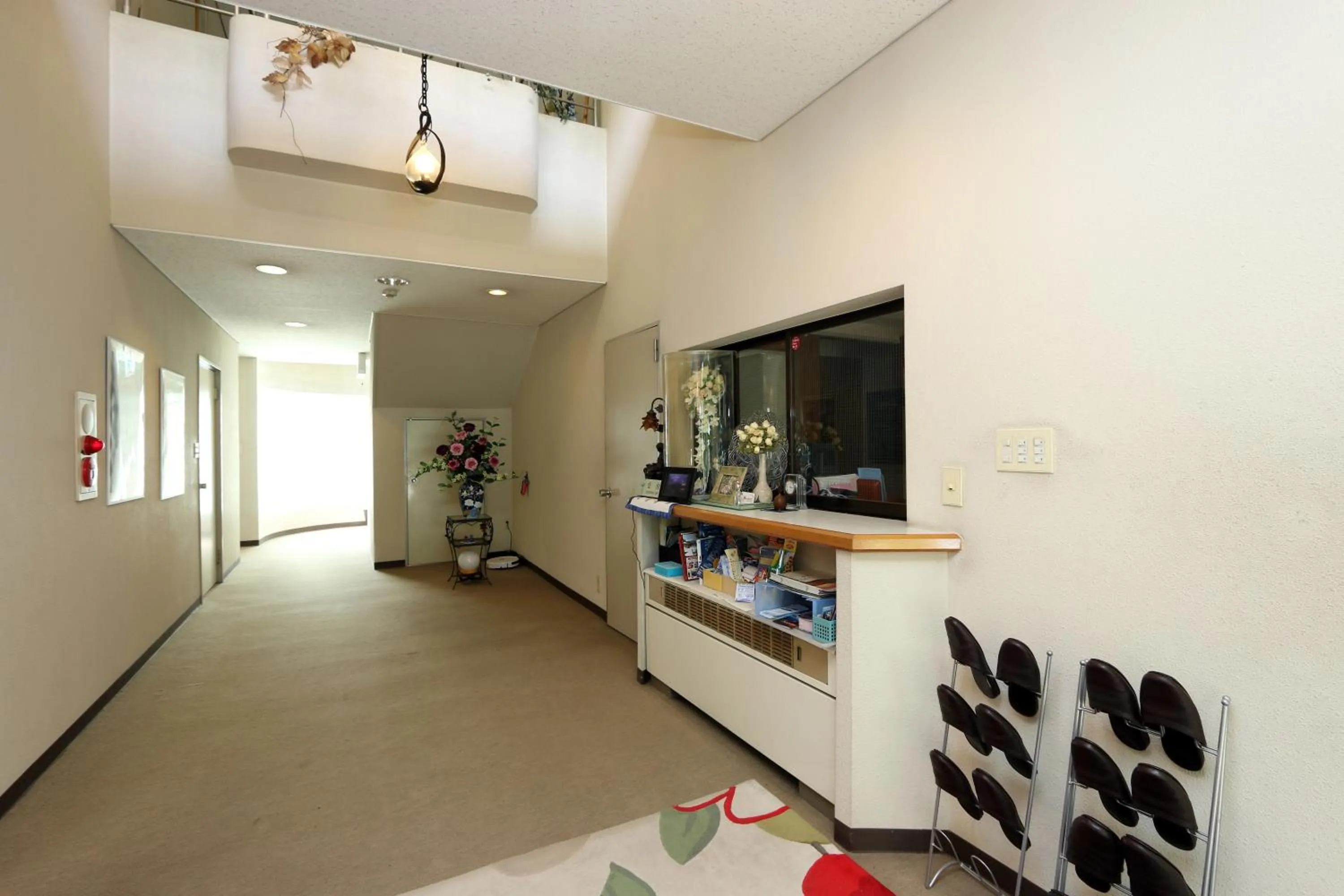 Lobby or reception in Teiensaryo Yamanakako
