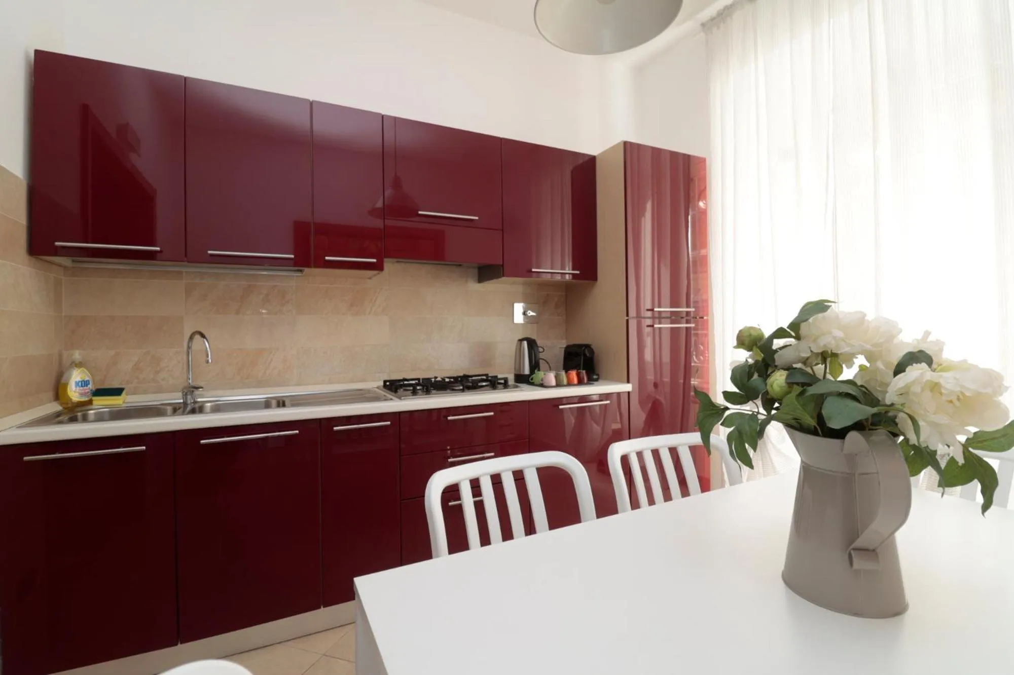 Kitchen or kitchenette in Cardinal Vatican Inn
