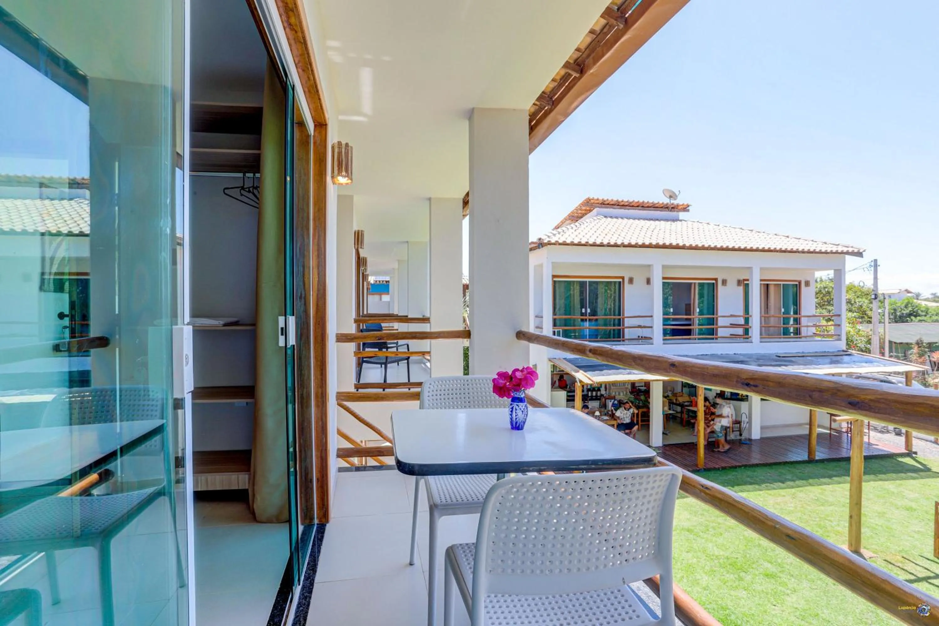 Balcony/Terrace in Pousada Céu & Mar de Taipu