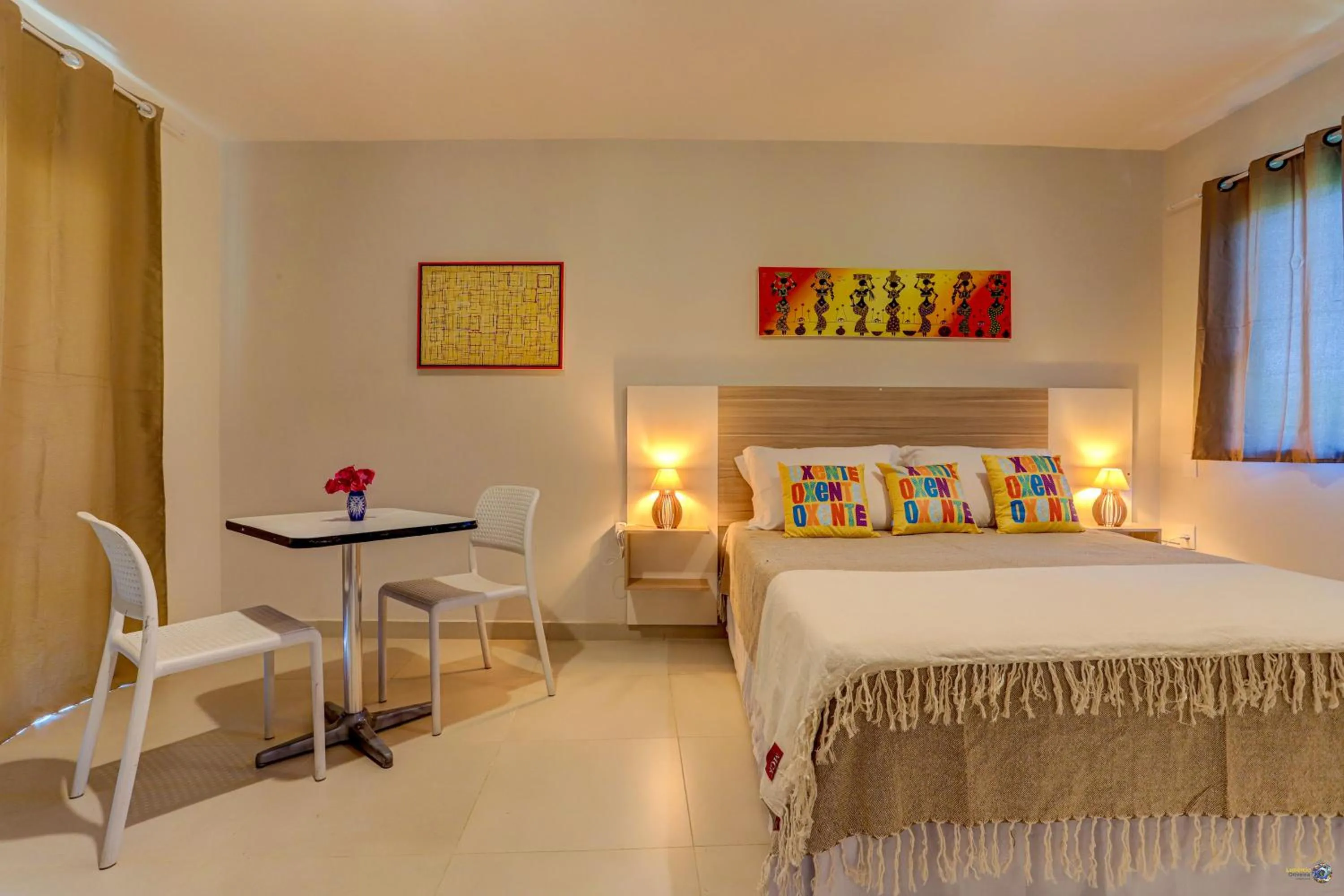 Bed in Pousada Céu & Mar de Taipu