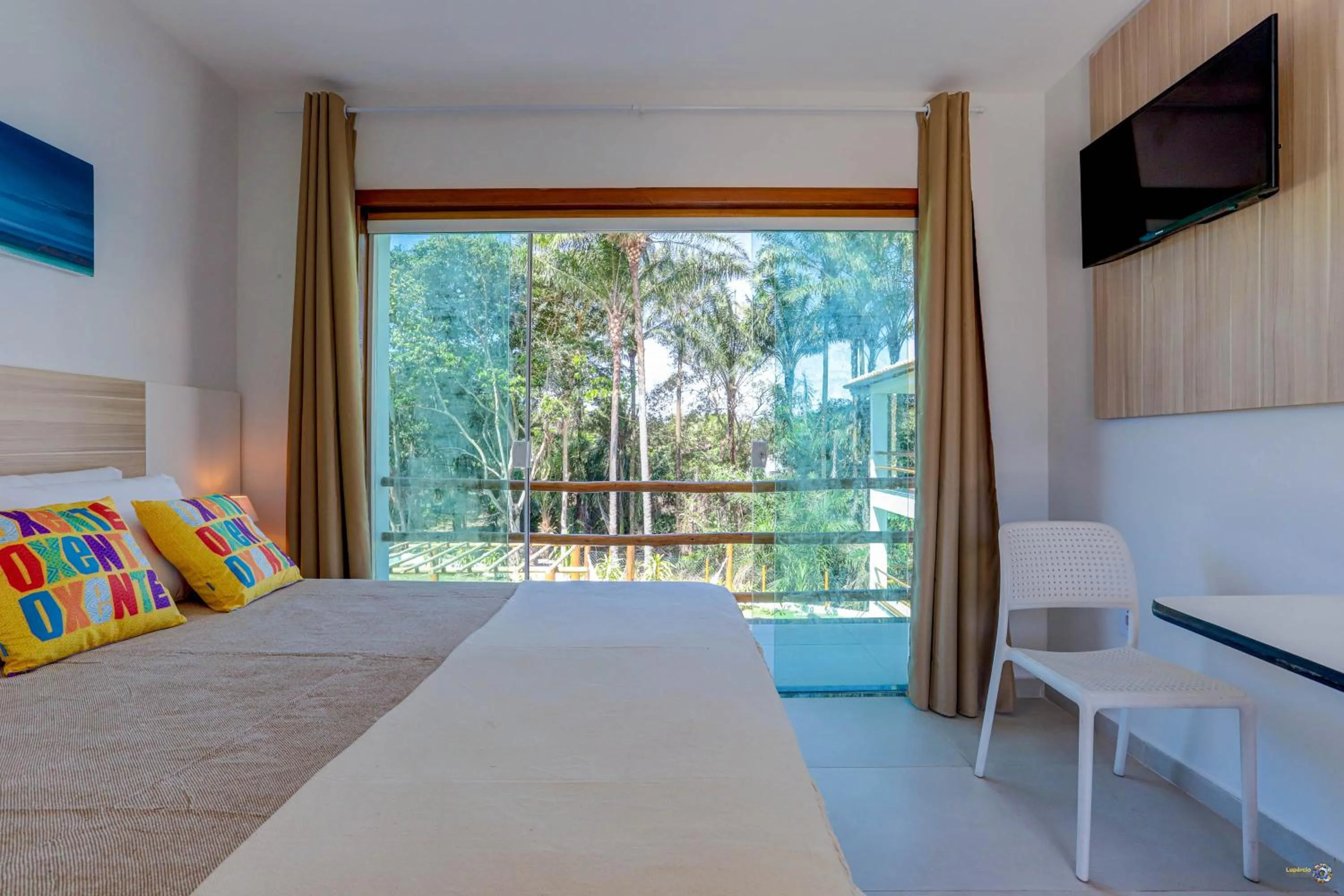 Bed in Pousada Céu & Mar de Taipu