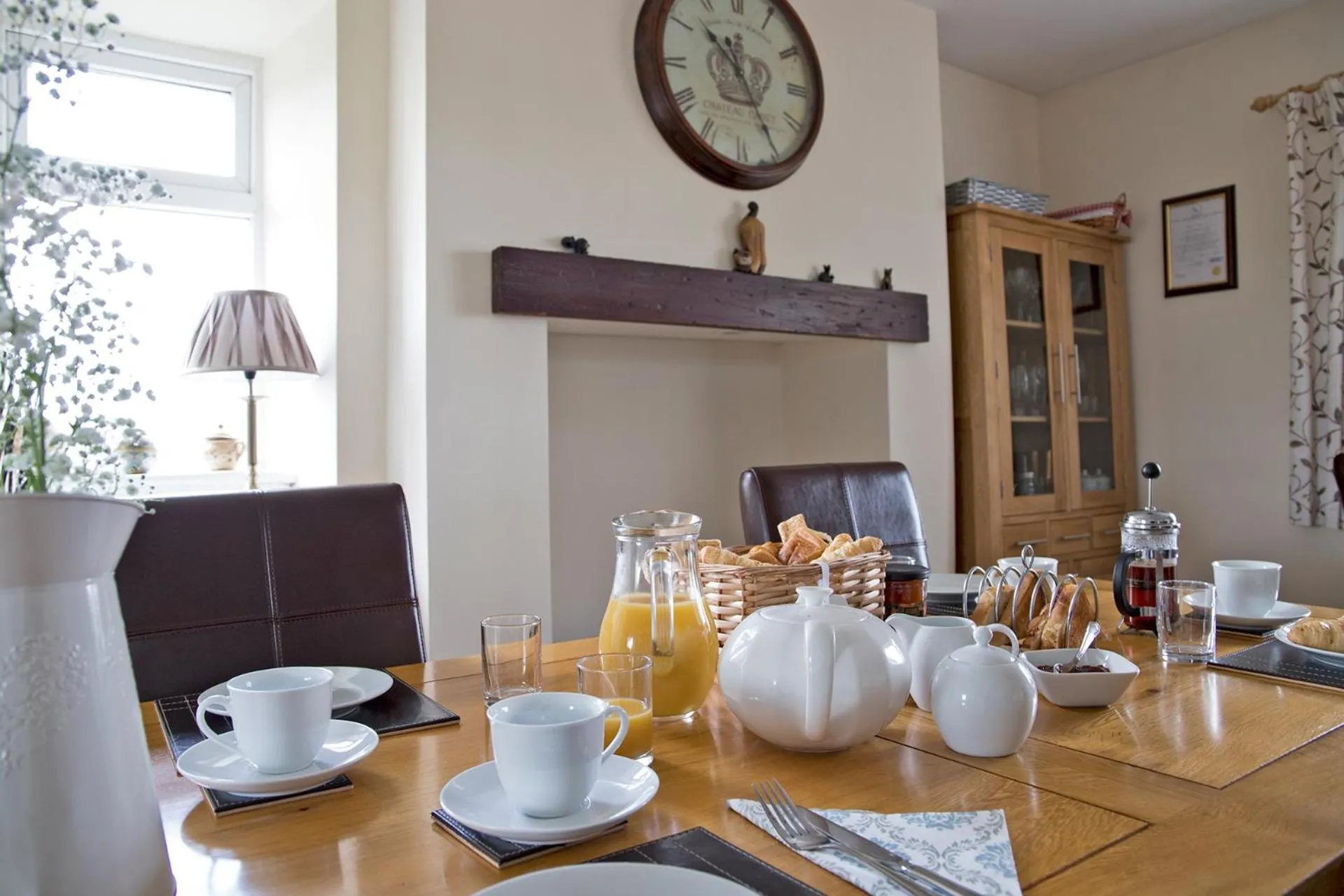 Continental breakfast in Moorland View Farm B&B
