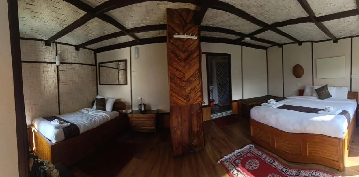 Bed in The Nettle and Fern Farmstay