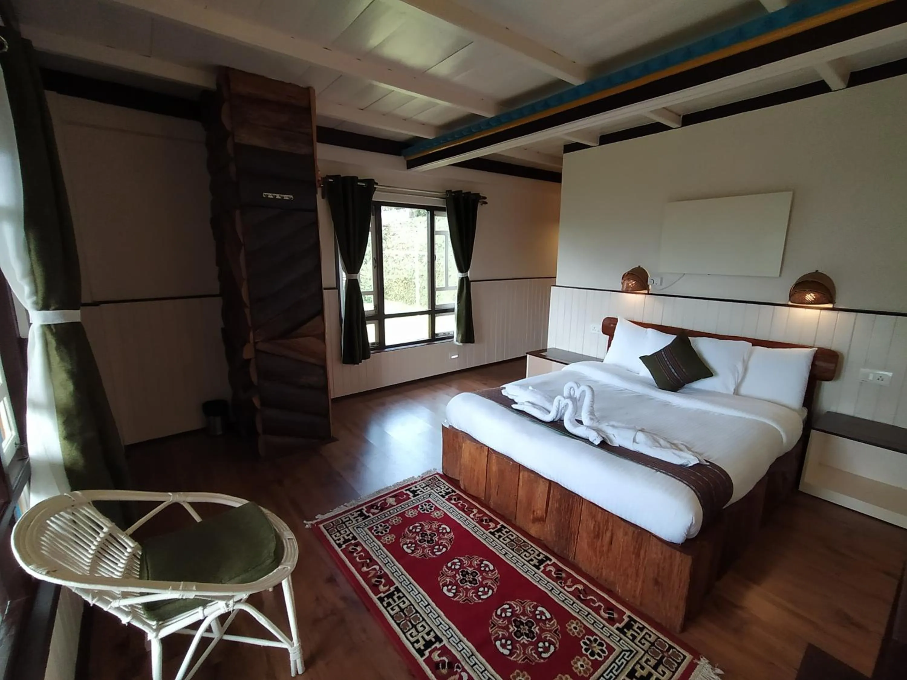 Photo of the whole room, Bed in The Nettle and Fern Farmstay