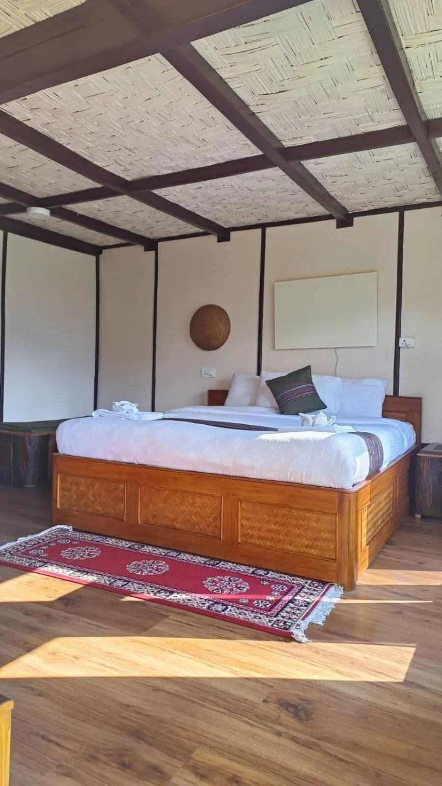 Bed in The Nettle and Fern Farmstay