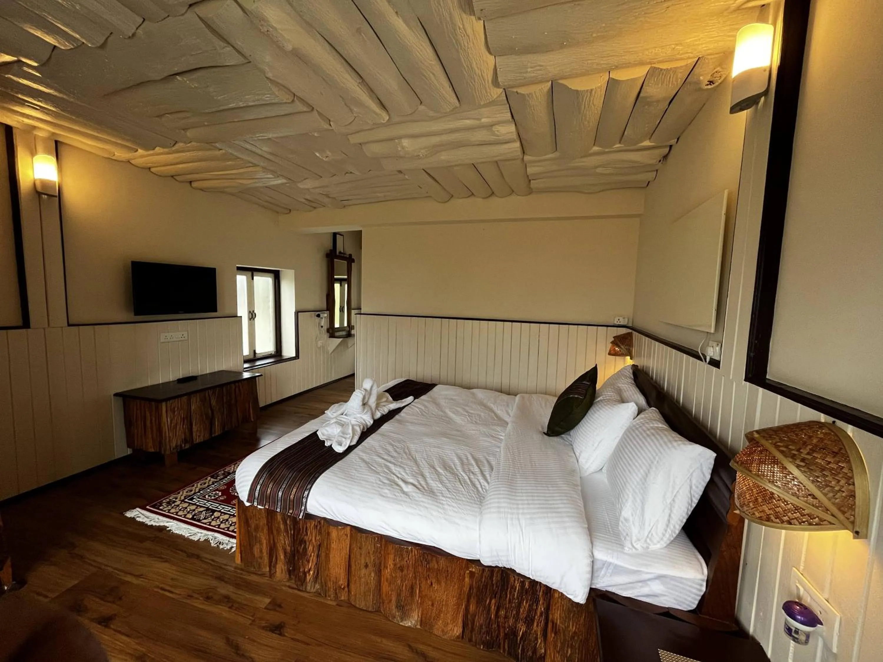 Bedroom, Bed in The Nettle and Fern Farmstay