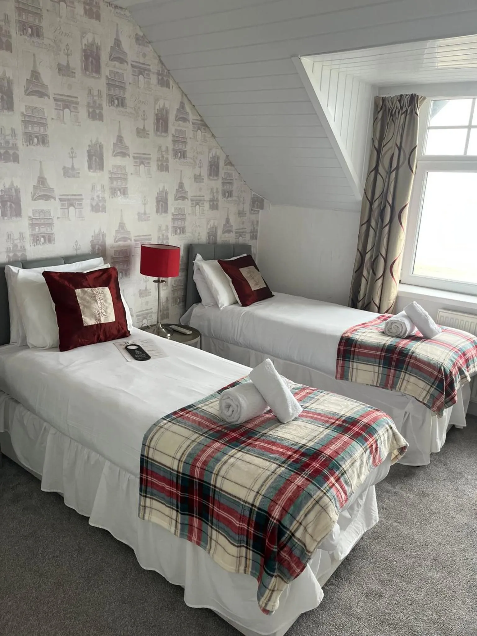 Bed in The Calder House Hotel