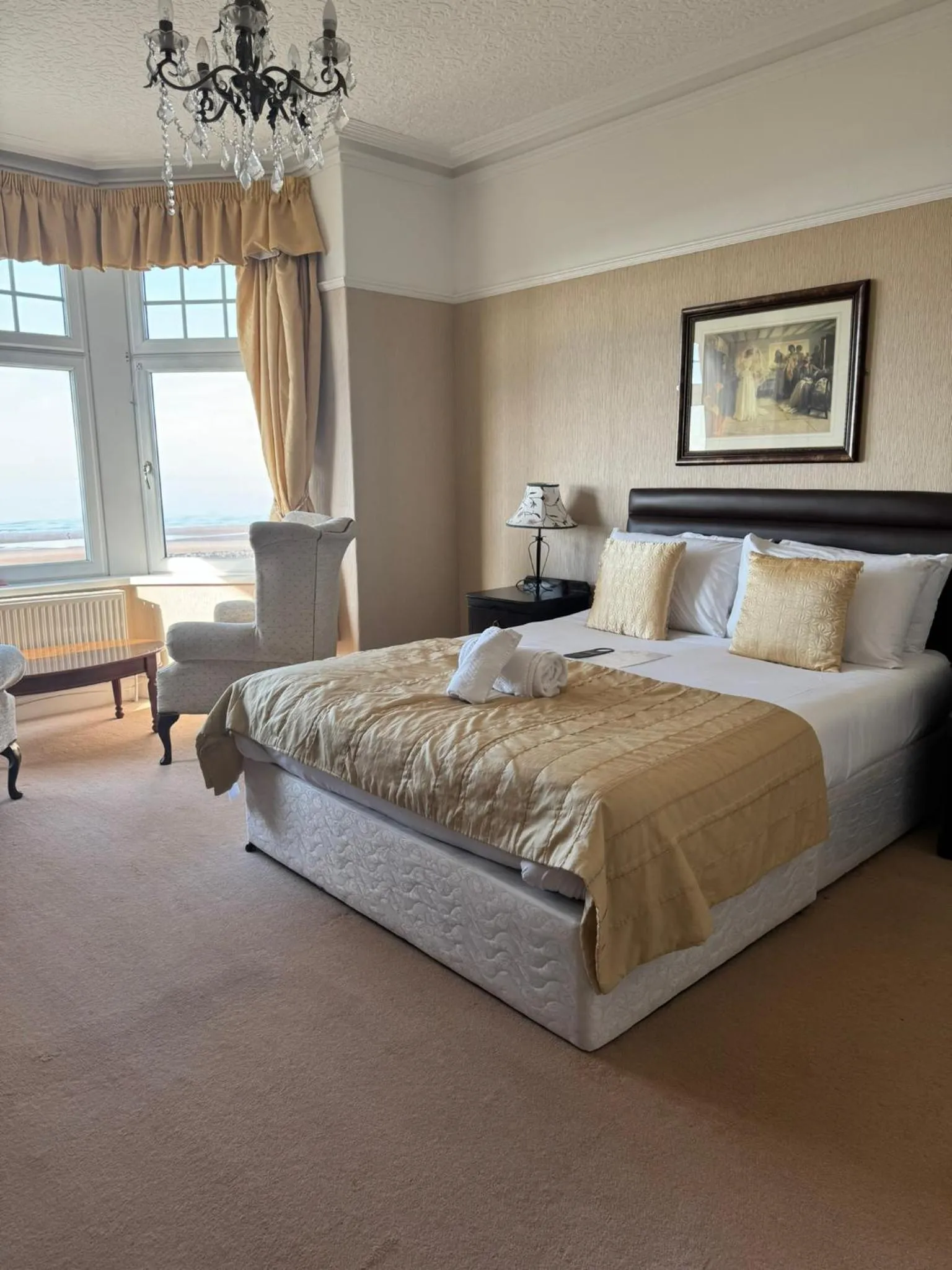 Bed in The Calder House Hotel