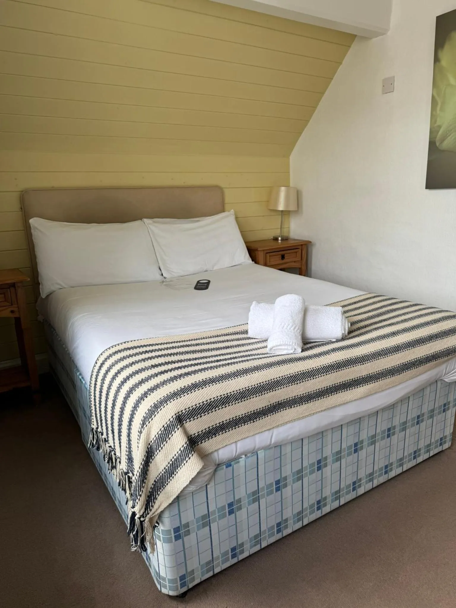 Bed in The Calder House Hotel