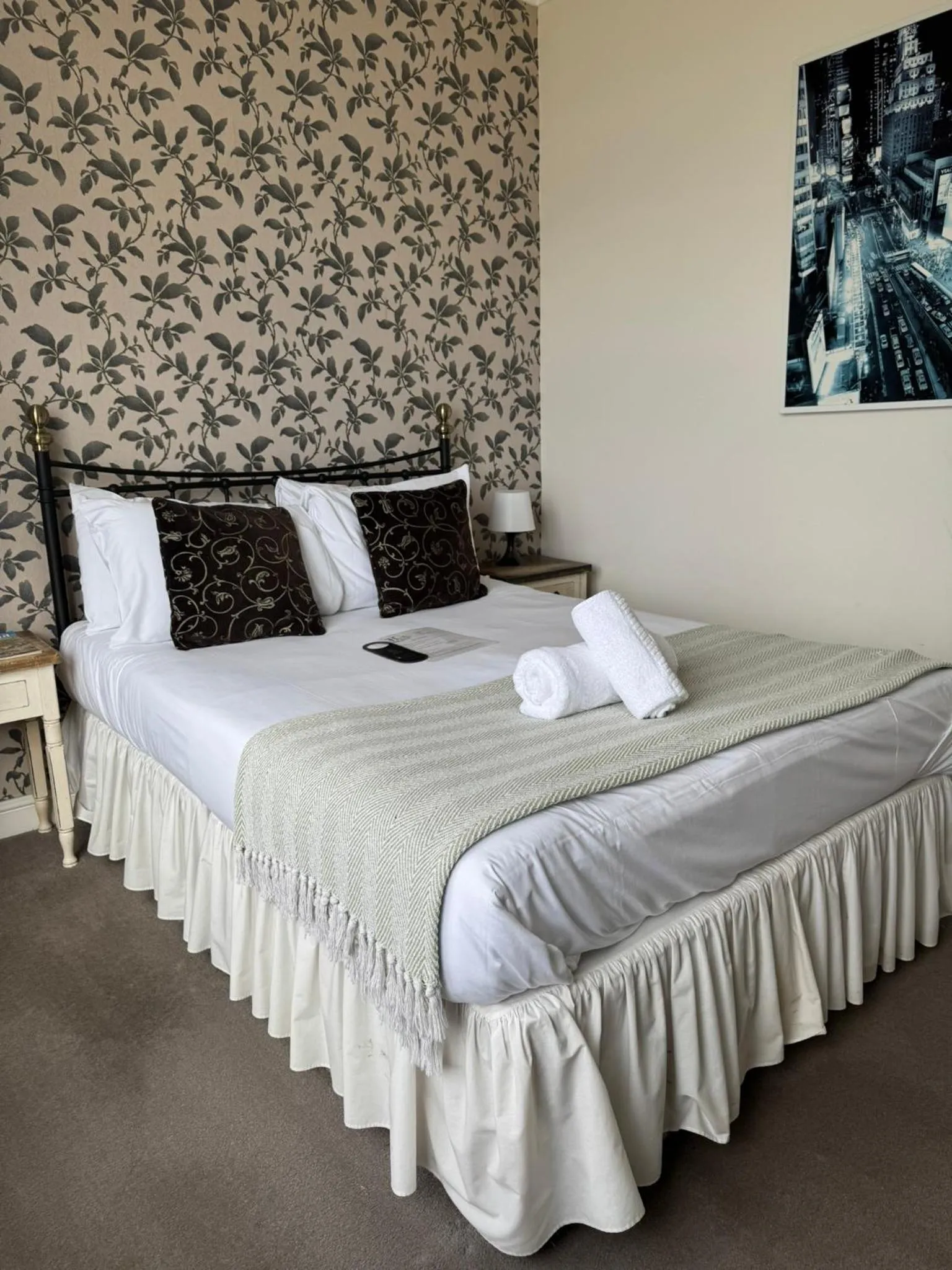 Bed in The Calder House Hotel