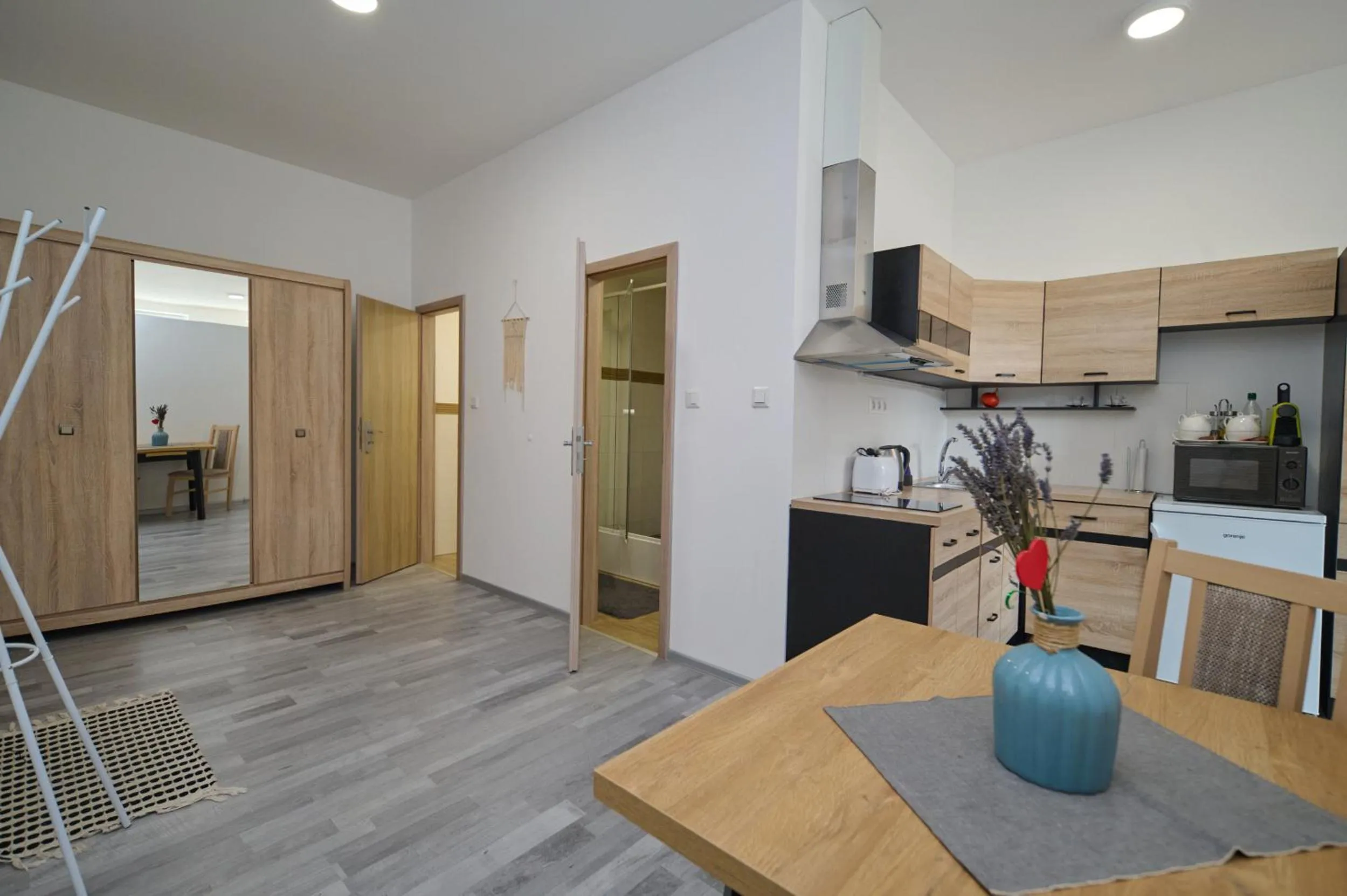 Kitchen or kitchenette in Central Apartments