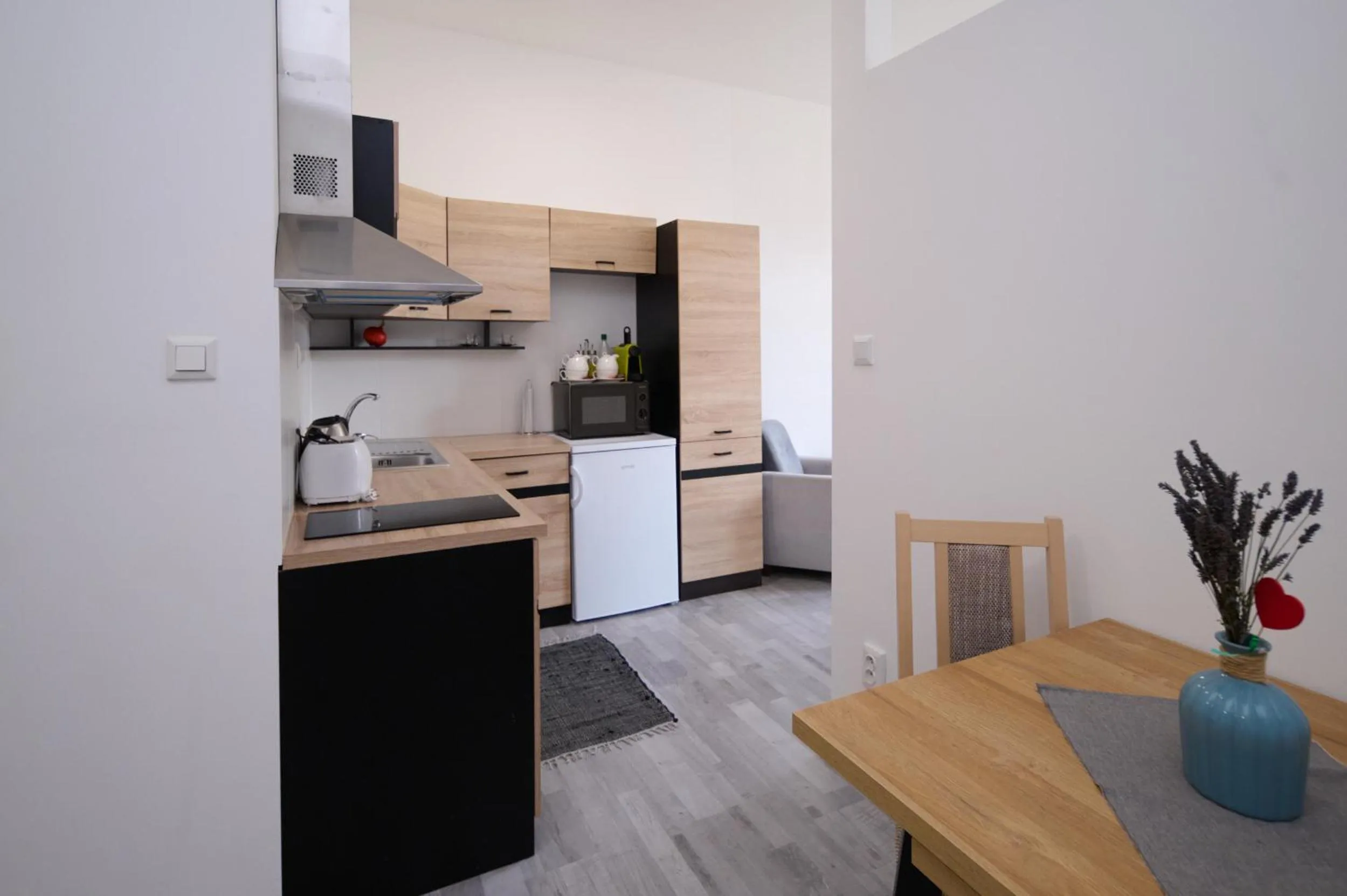 Kitchen or kitchenette in Central Apartments