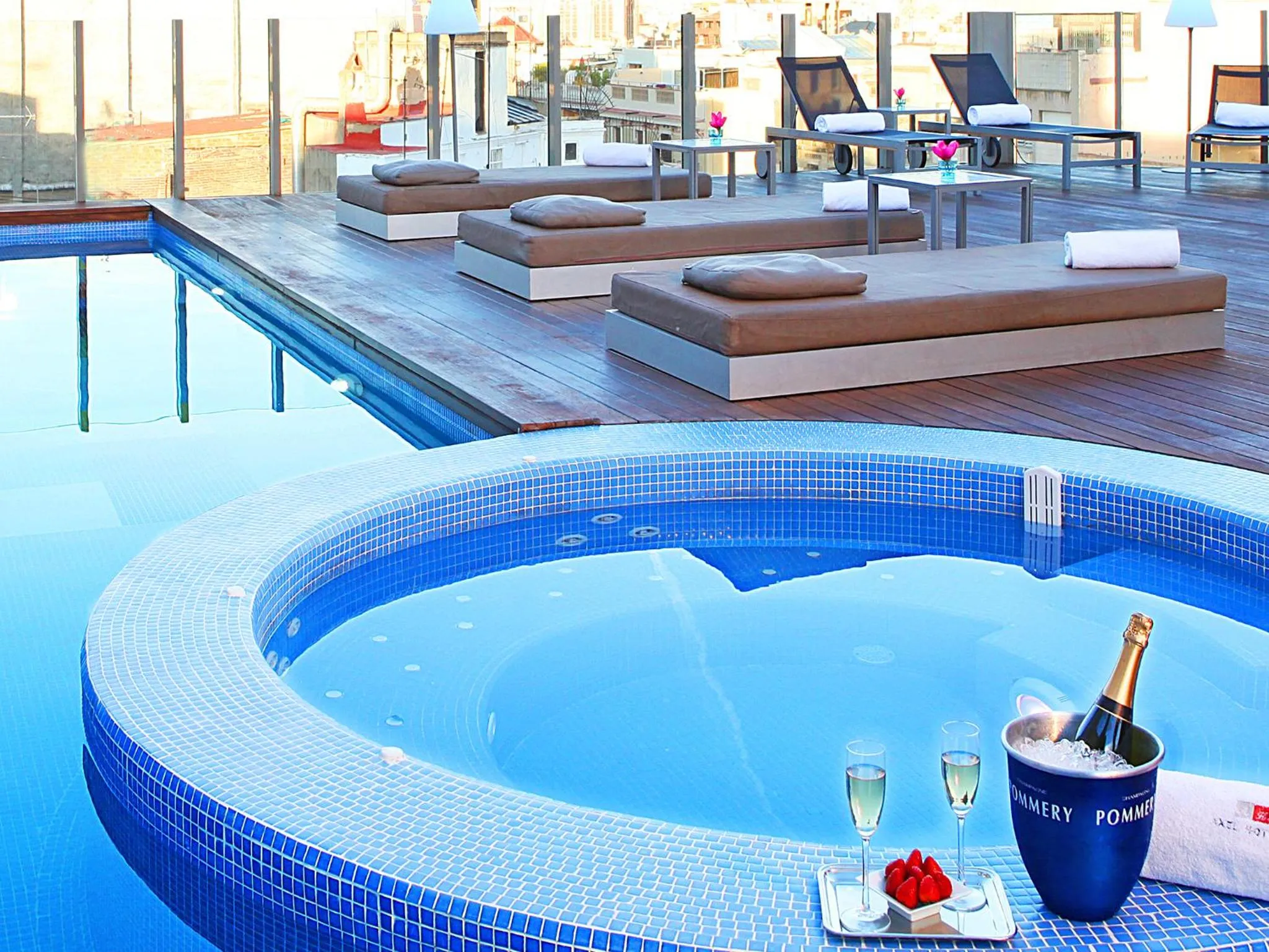 Swimming pool in Axel Hotel Barcelona - Adults Only