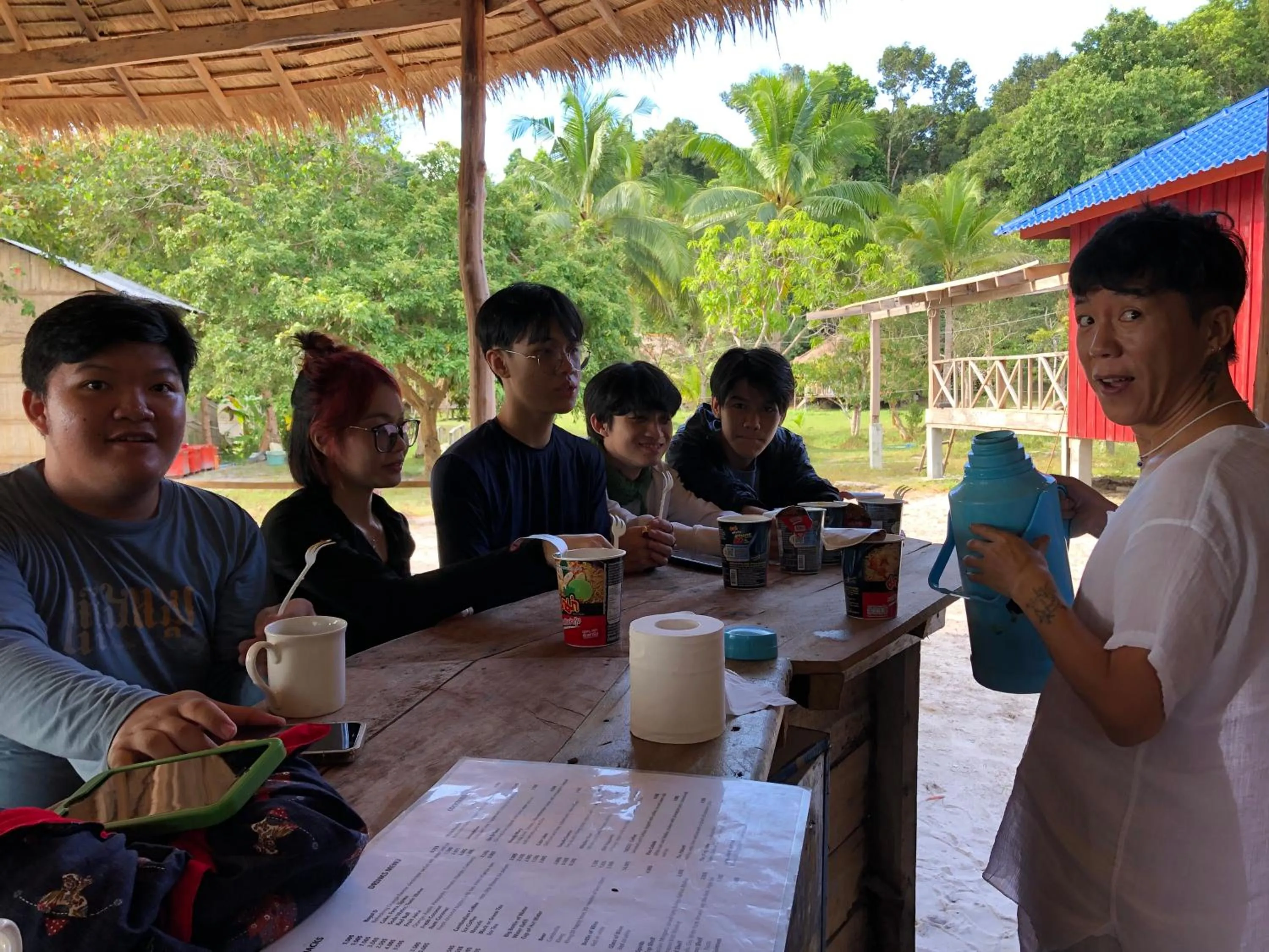 group of guests in The Last Point Koh Takiev
