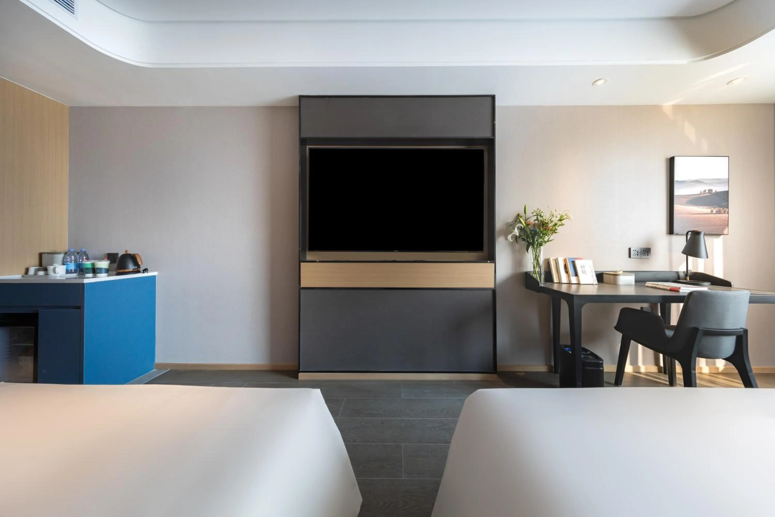 Bed in Atour Hotel Bohai International Plaza Binzhou