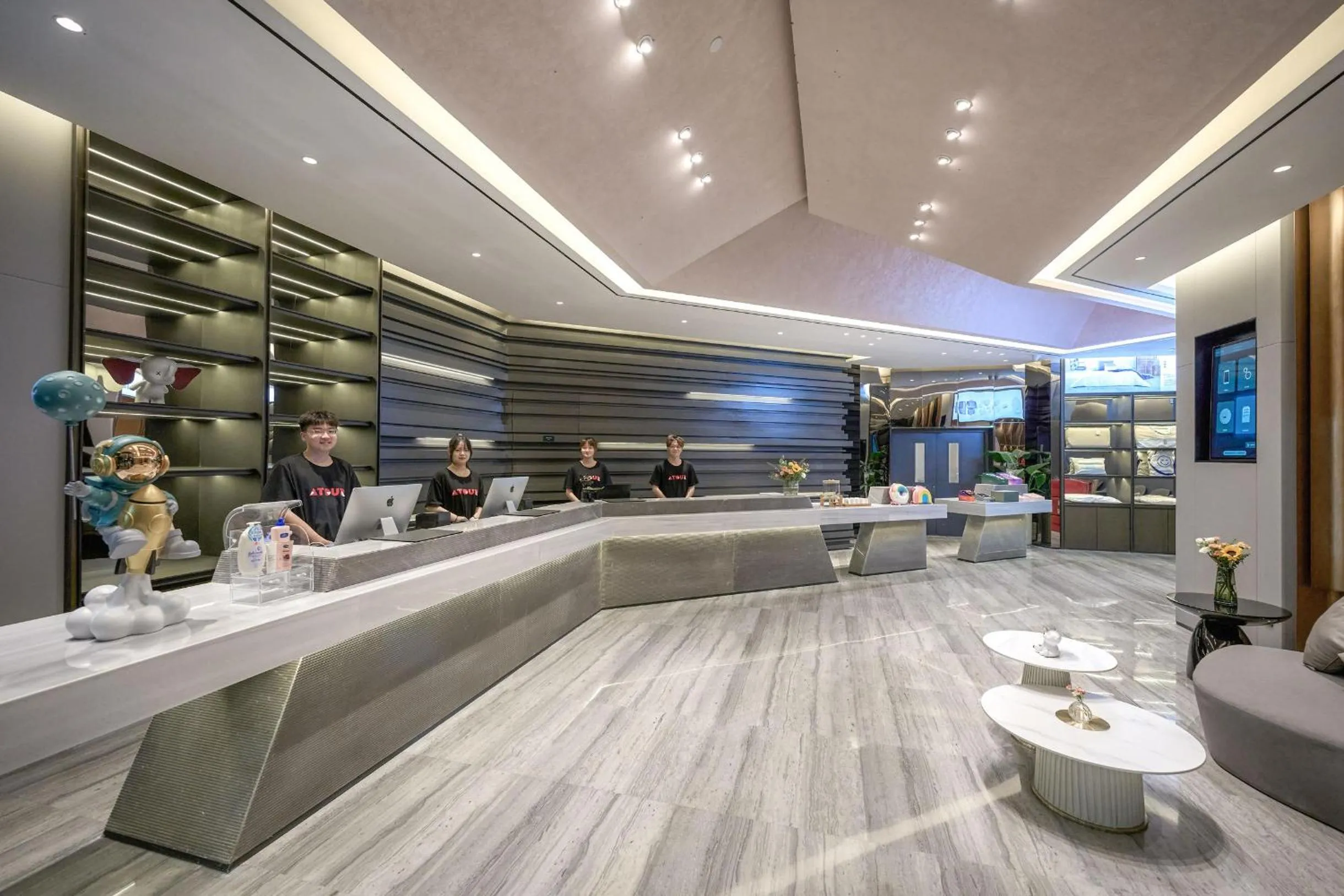 Lobby or reception in Atour Hotel Taixing Municipal Government Drum Tower Xintiandi