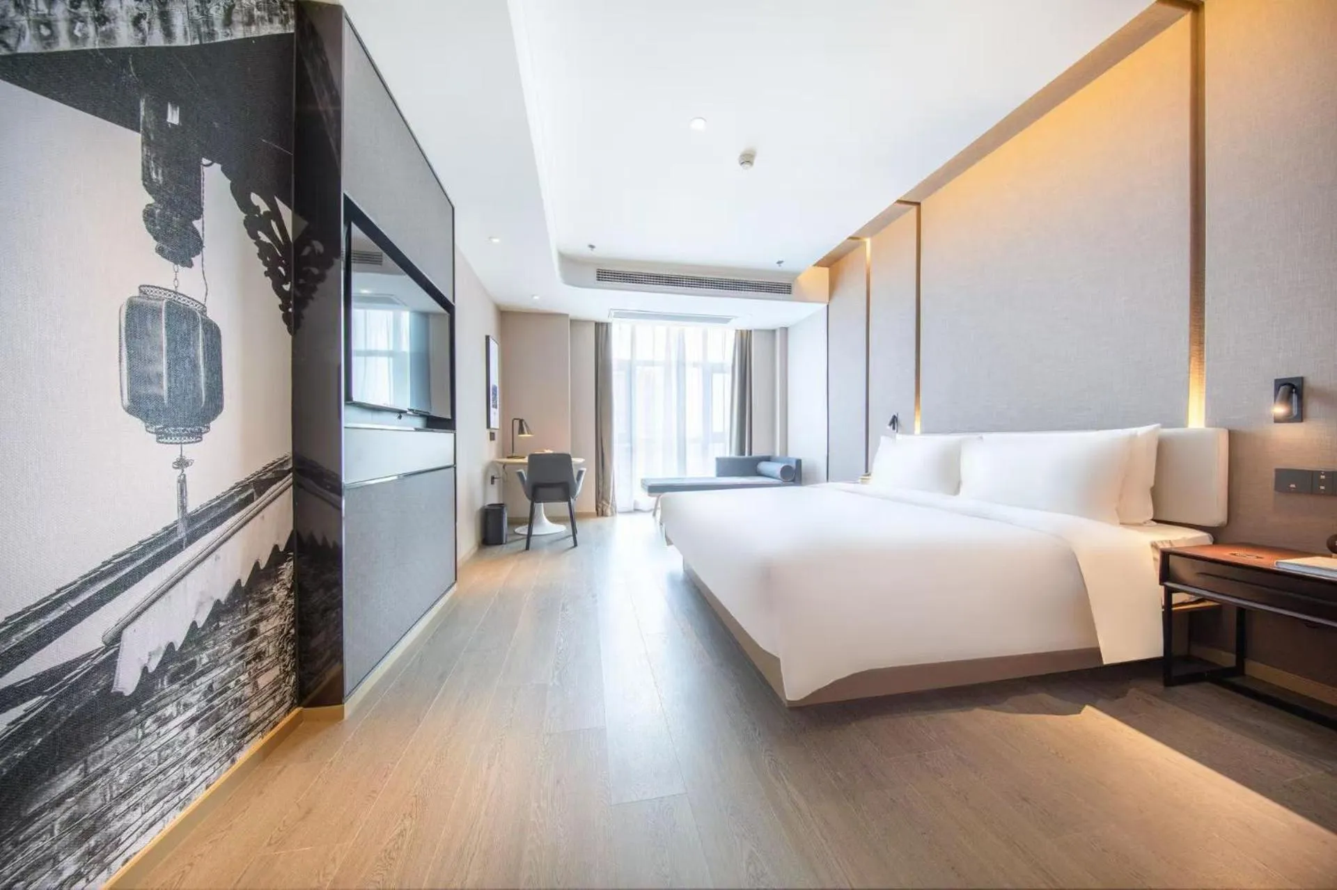 Photo of the whole room, Bed in Atour Hotel Yibin West Railway Station