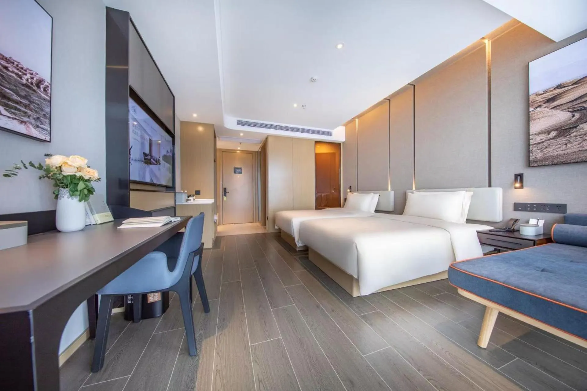 Bed in Atour Hotel Hefei Feidong High Speed Railway Station