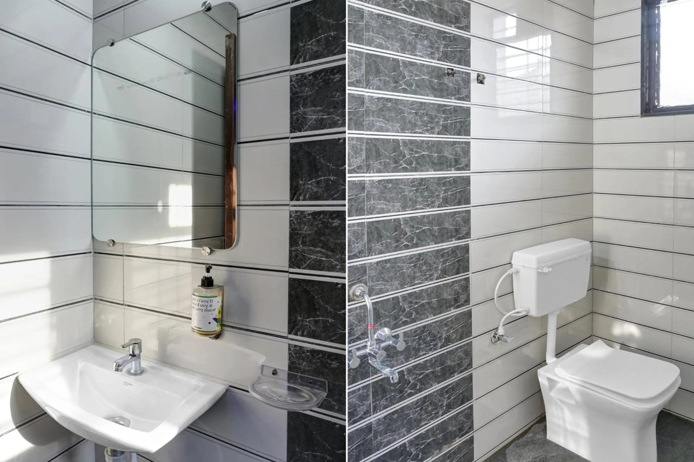 Bathroom in Super Collection O Eon Inn Near Pune Airport