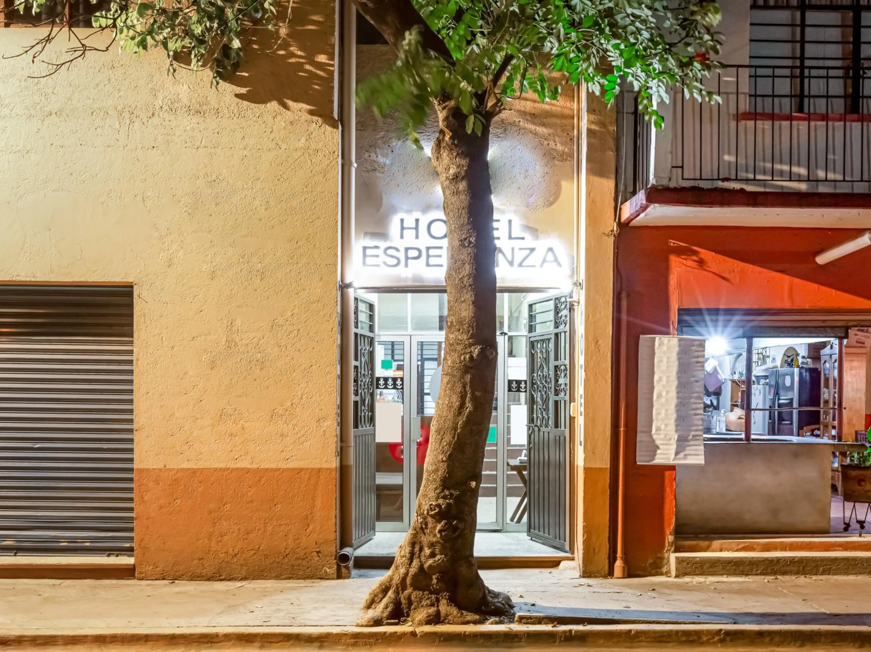 Facade/entrance in Hotel Esperanza, Oaxaca Centro