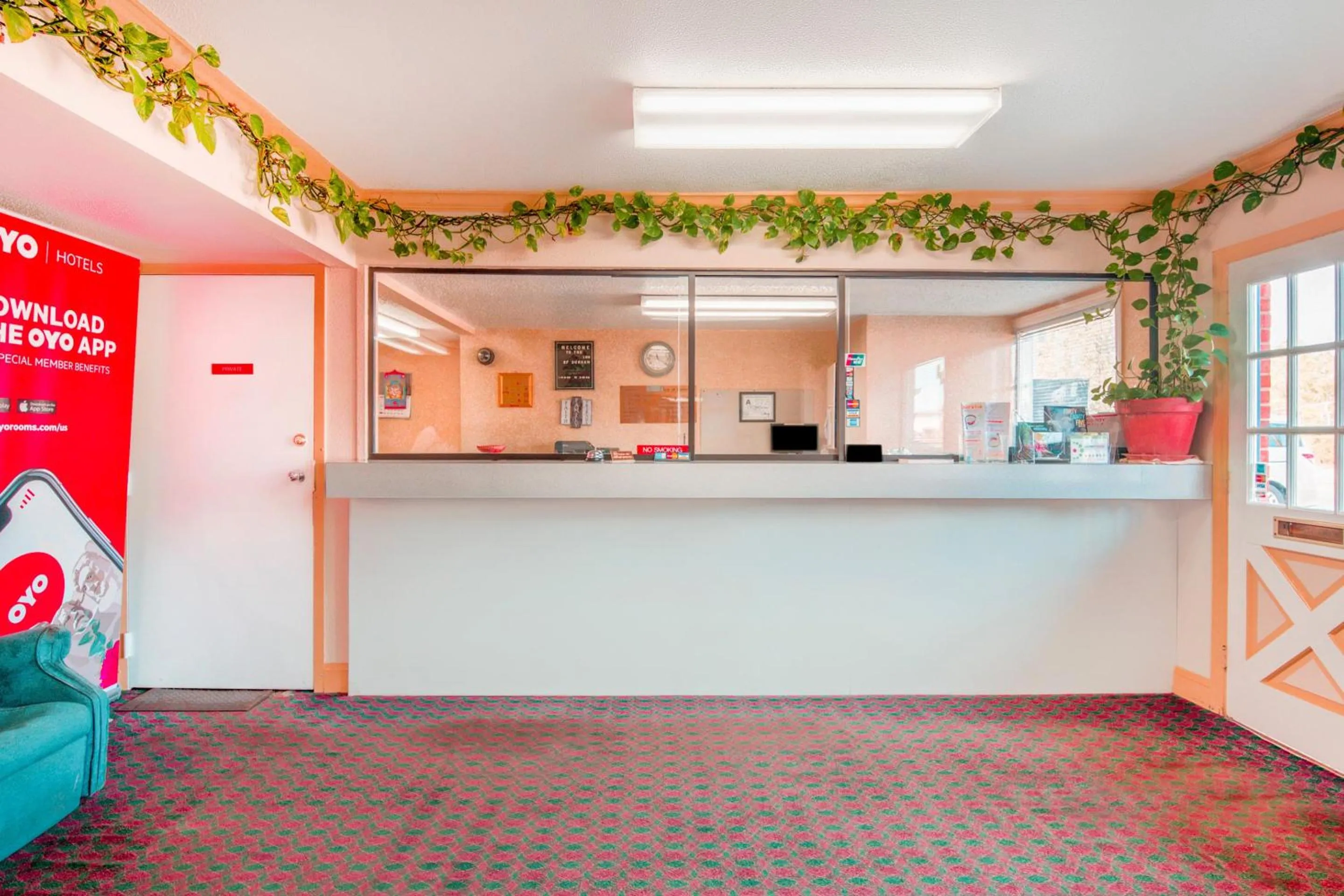 Lobby or reception in OYO Hotel Durham West Hills