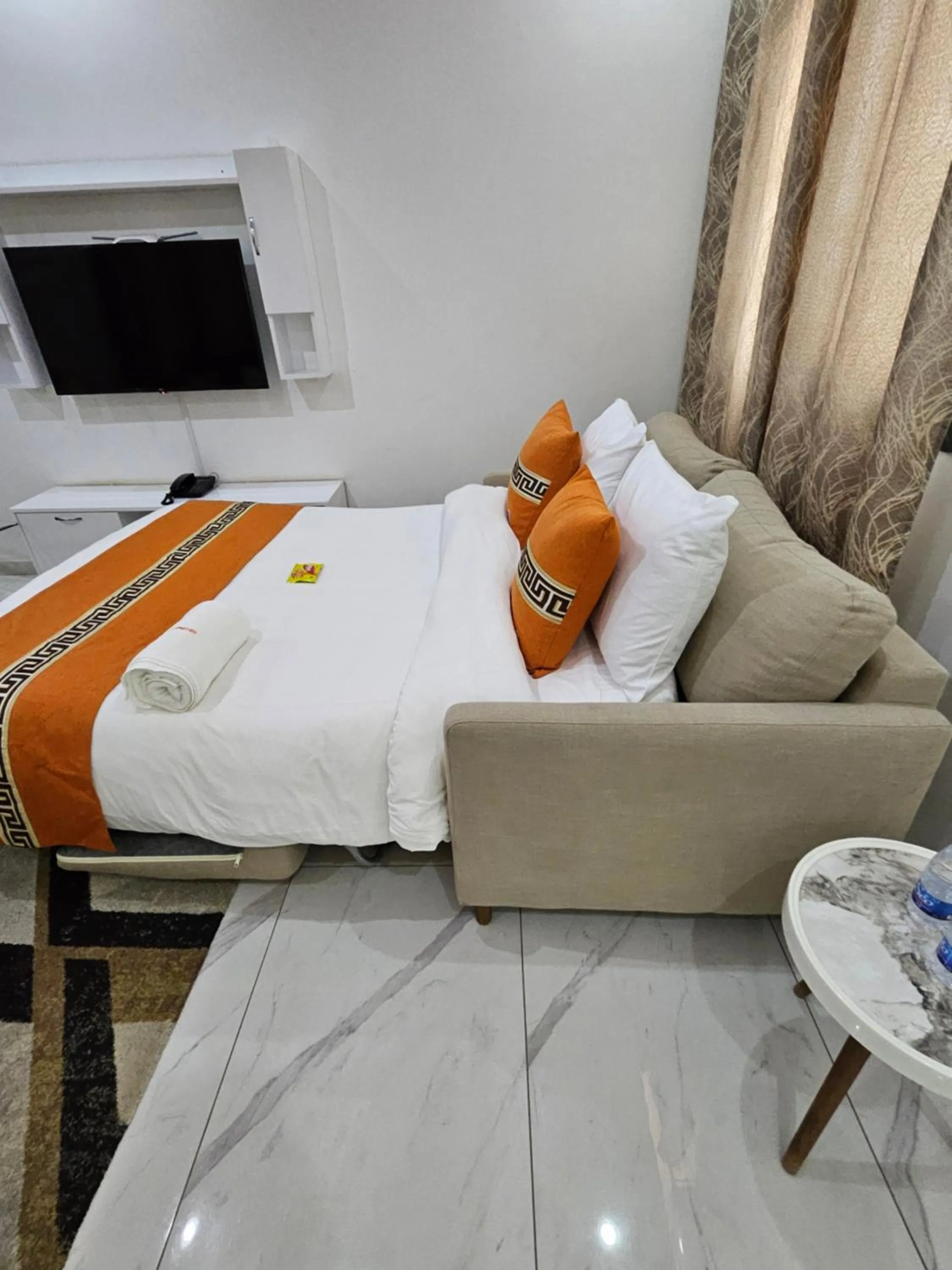 Bed in MARINA APPART Hôtel