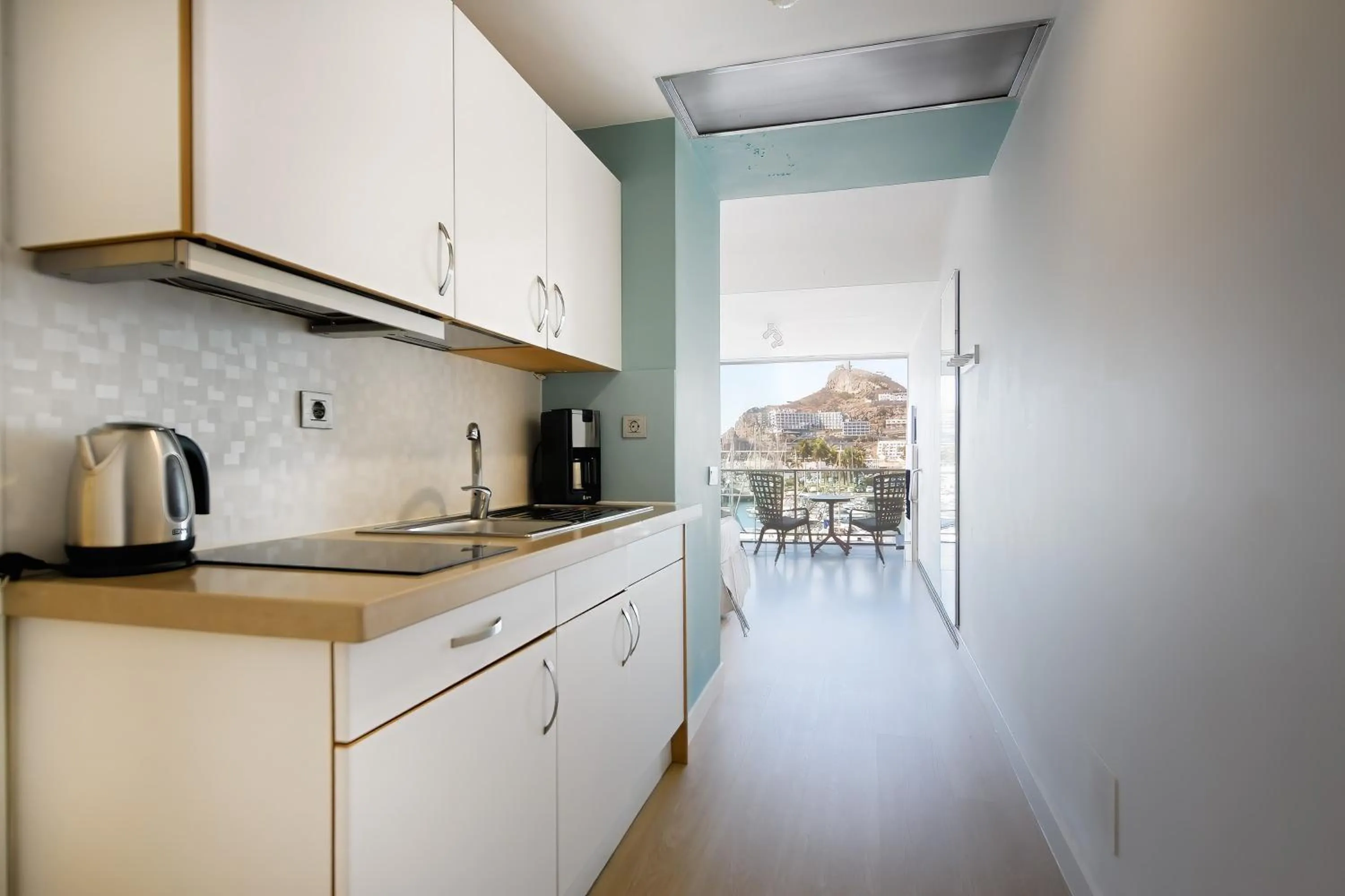 Kitchen or kitchenette in Morasol Suites