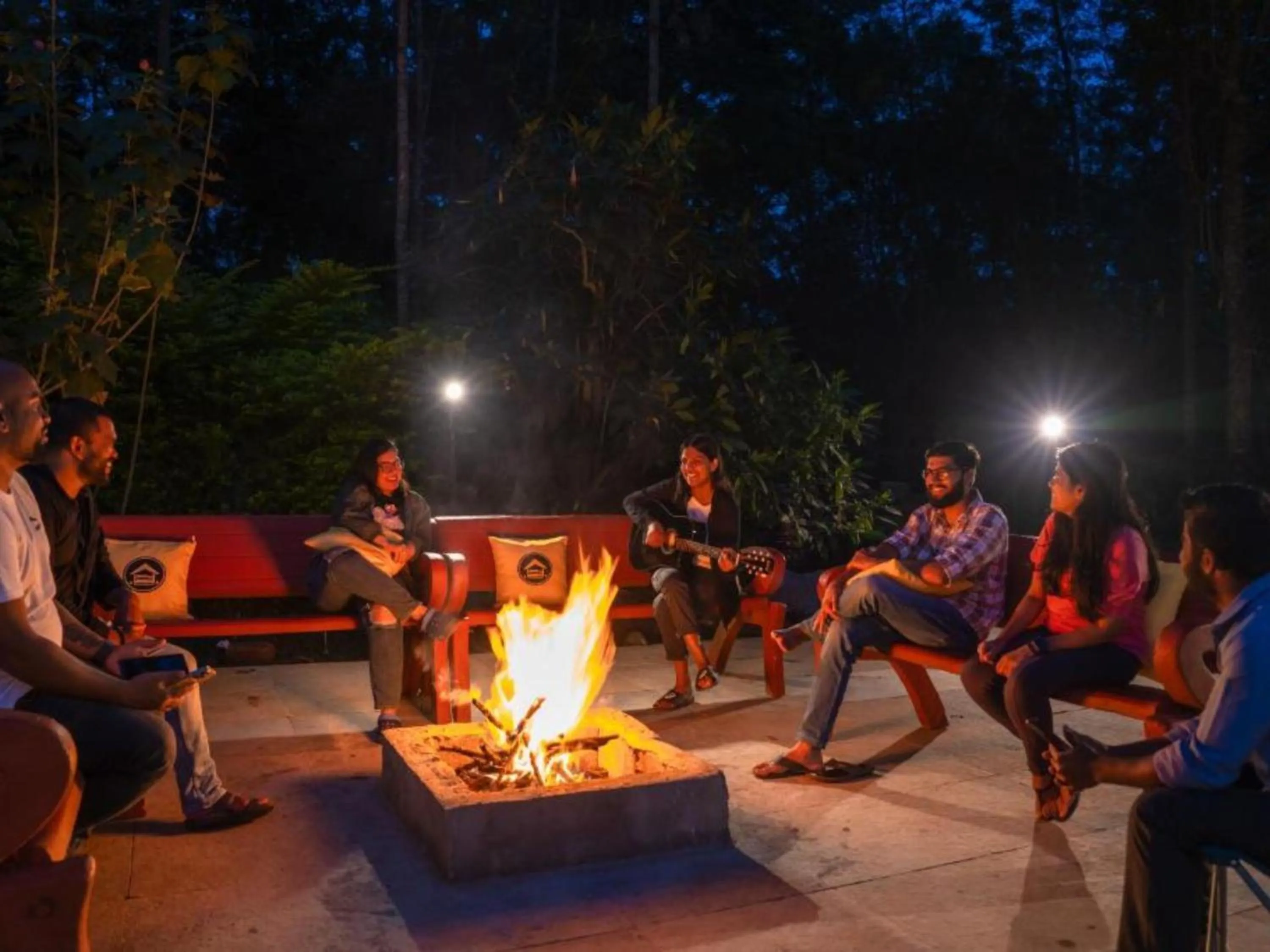 Patio in The Hosteller Chikmagalur