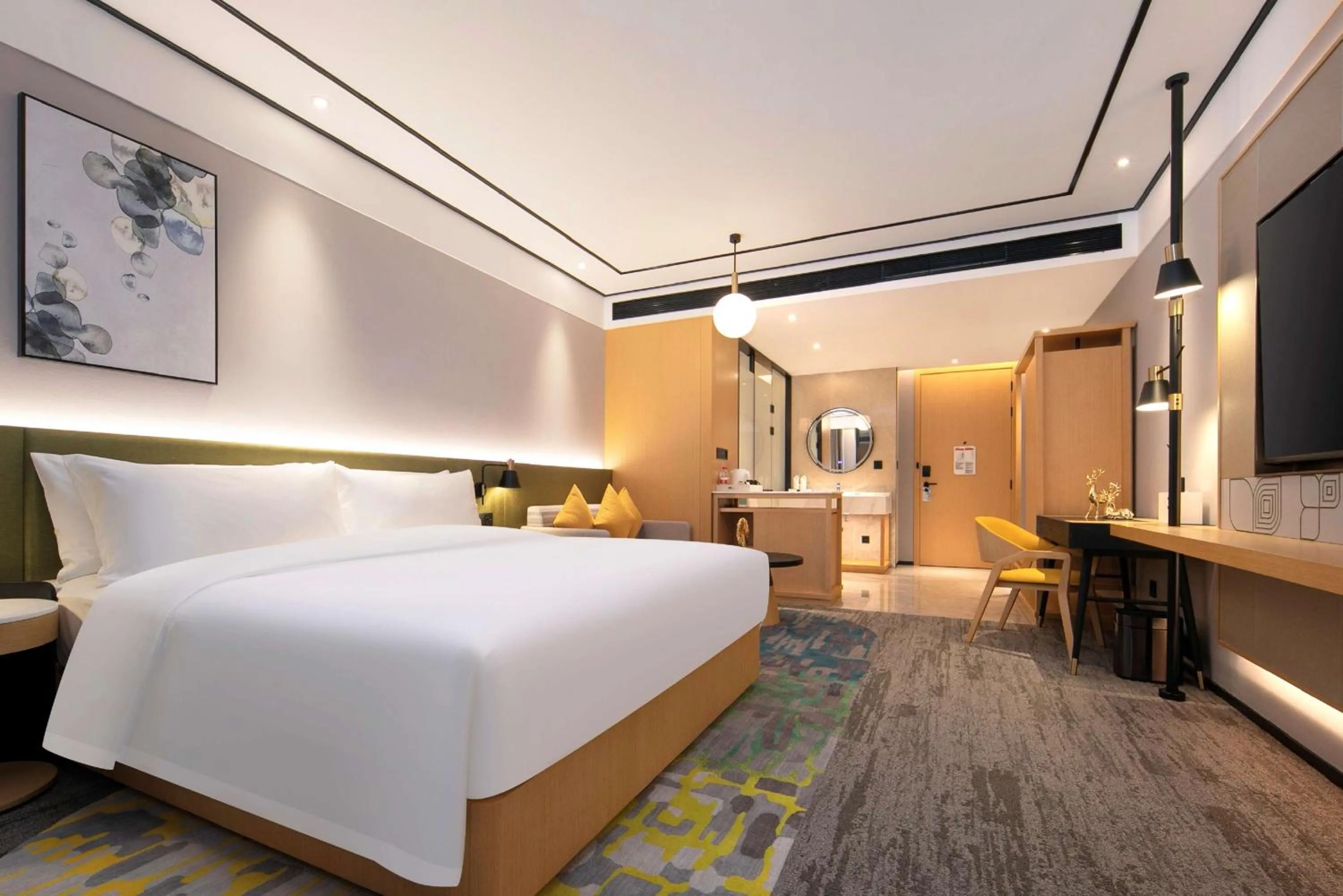 Bedroom, Bed in Hilton Garden Inn Changsha Yuelu