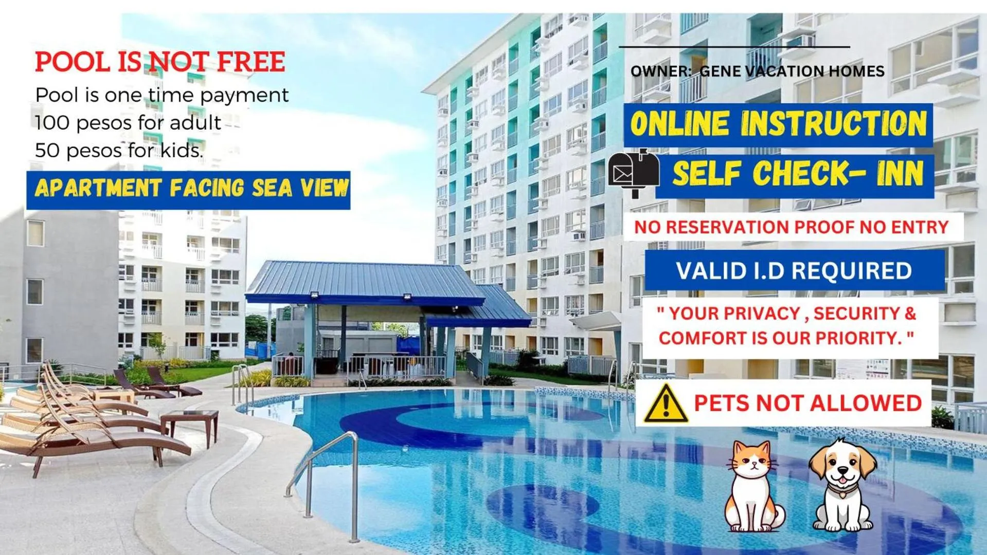 Swimming pool in 4th- Sea View of Seawind Condominium