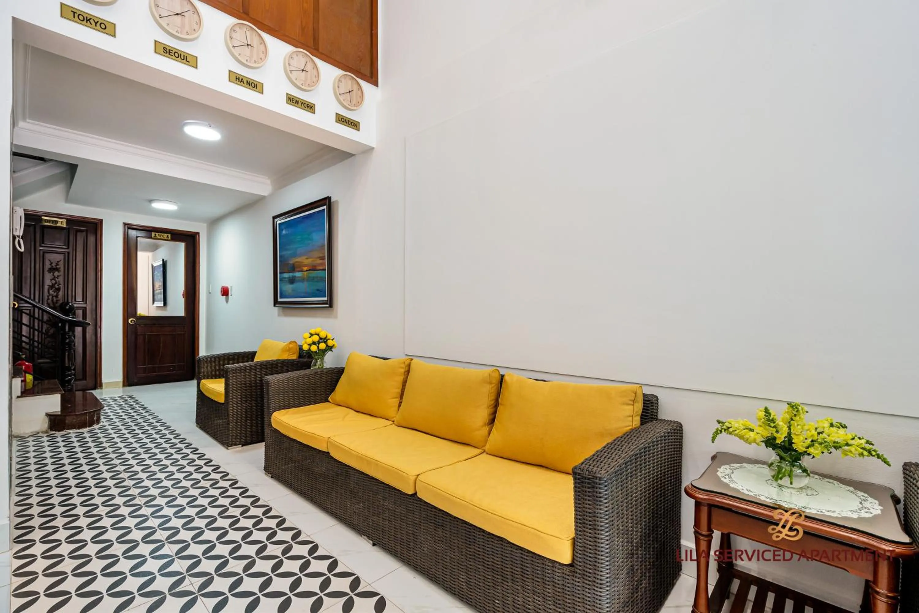 Seating area in LILA Hotel & Apartments