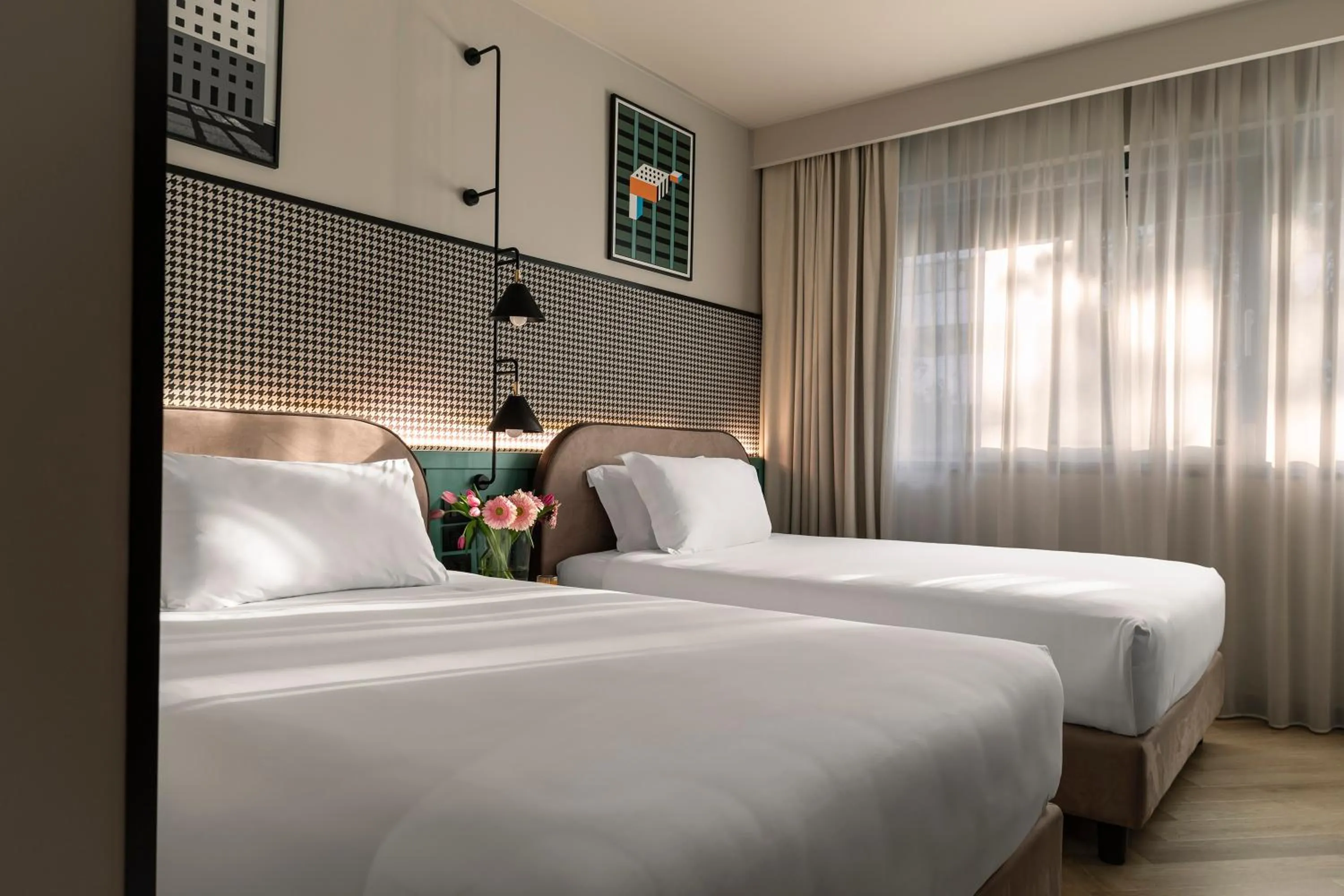 Bed in Living Place Hotel