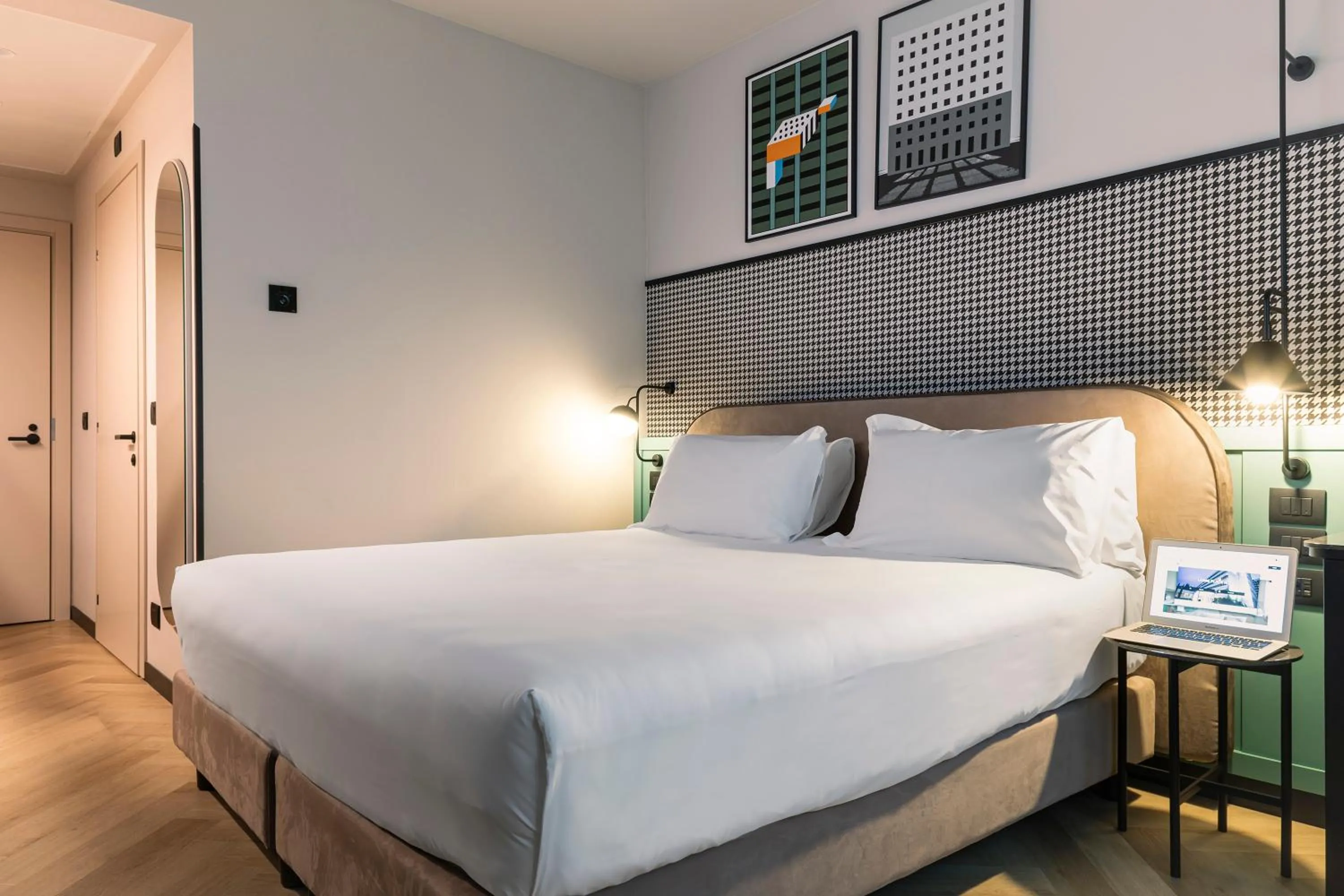 Bed in Living Place Hotel