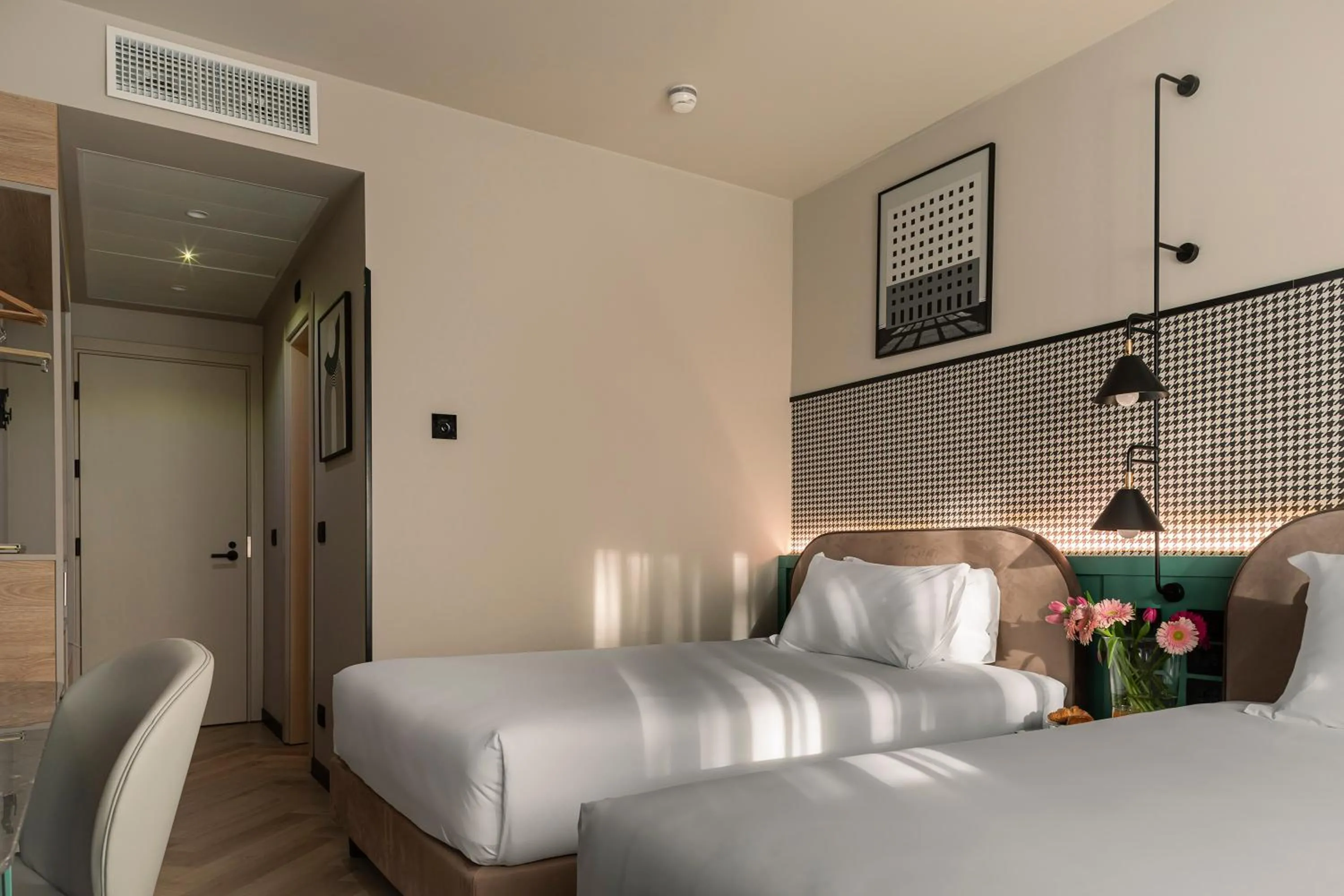 Bed in Living Place Hotel