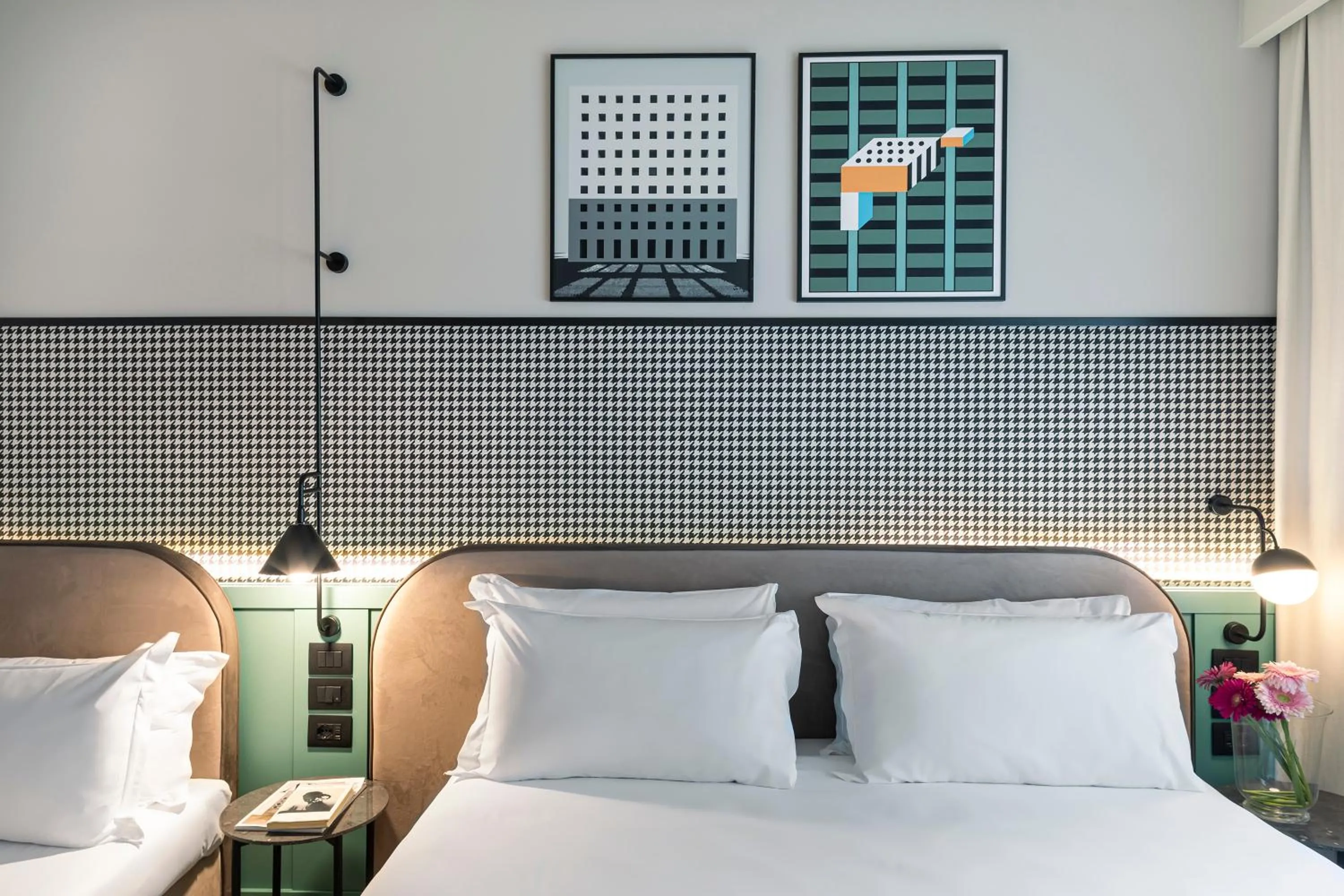 Bed in Living Place Hotel