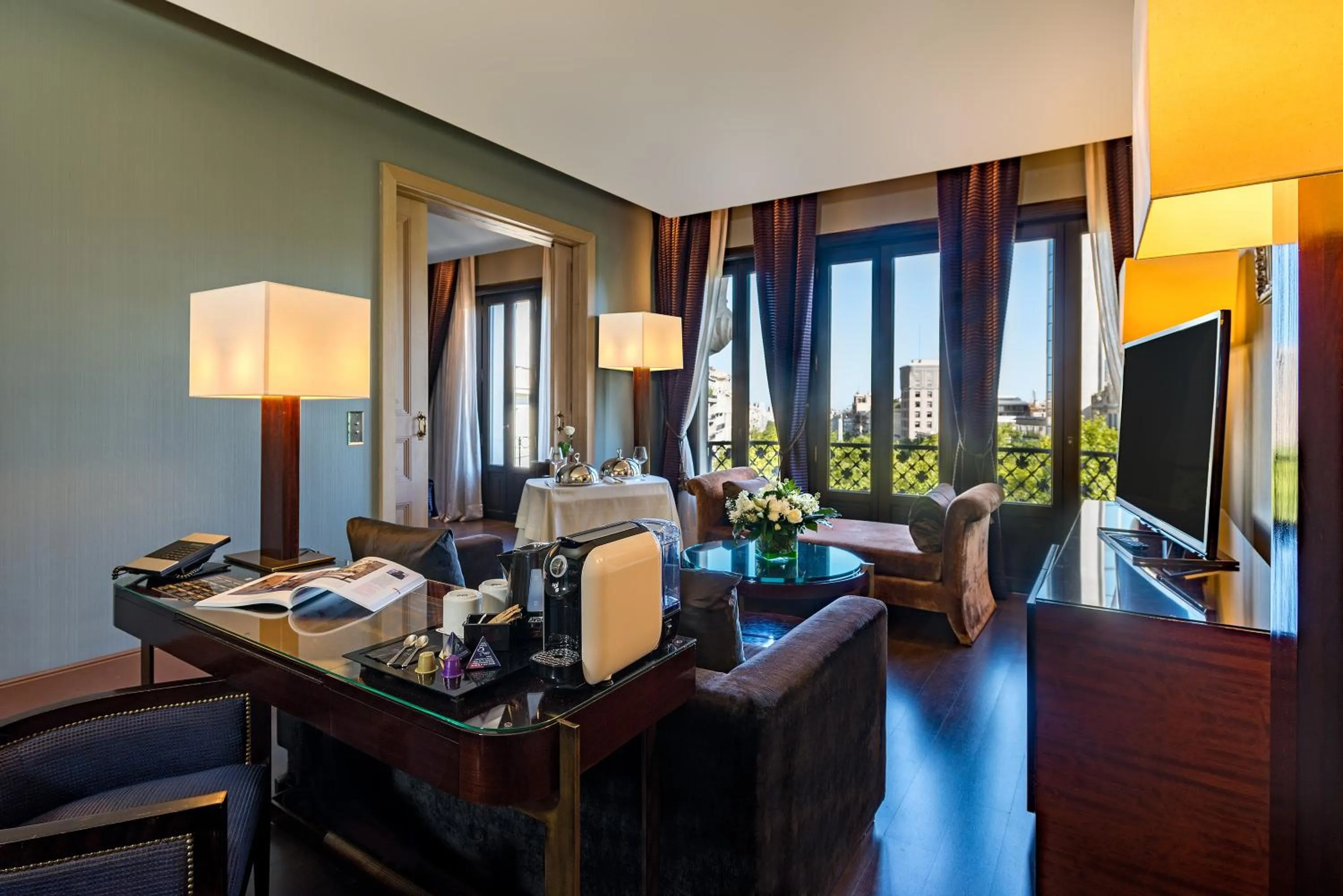 Living room in Hotel Casa Fuster G.L Monumento