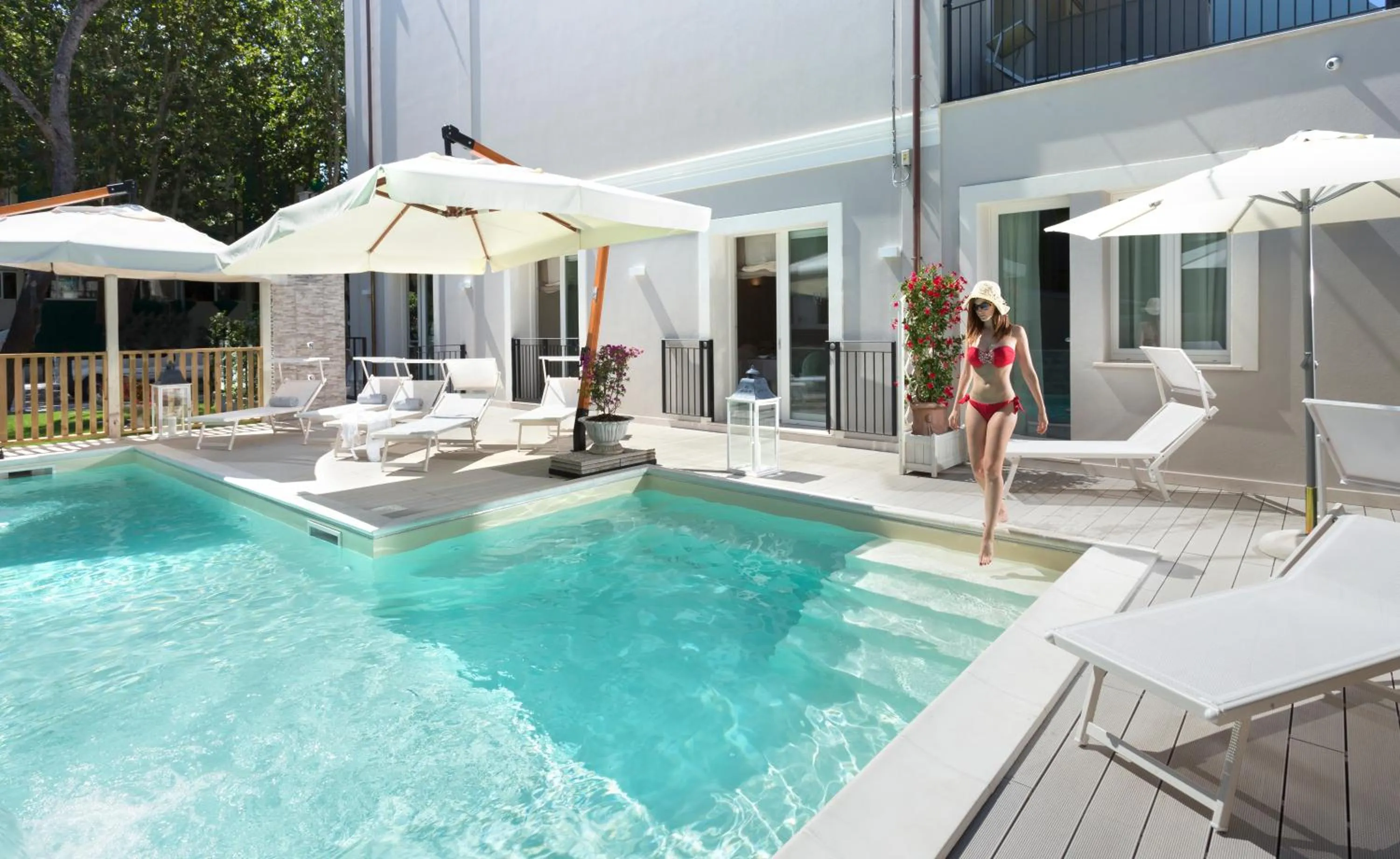 Pool view in Rimini Suite Hotel