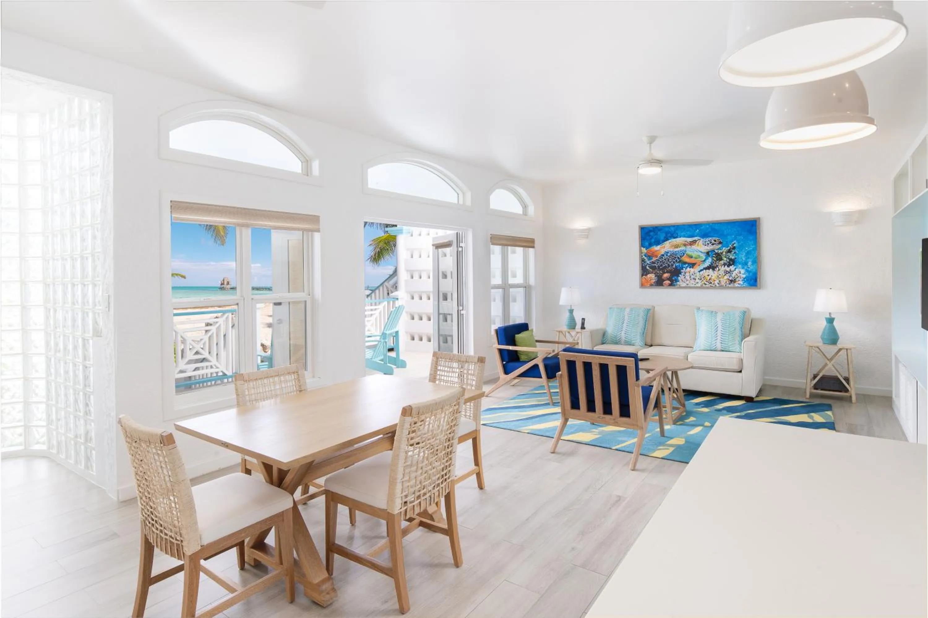 Living room in Margaritaville Beach Resort Ambergris Caye - Belize