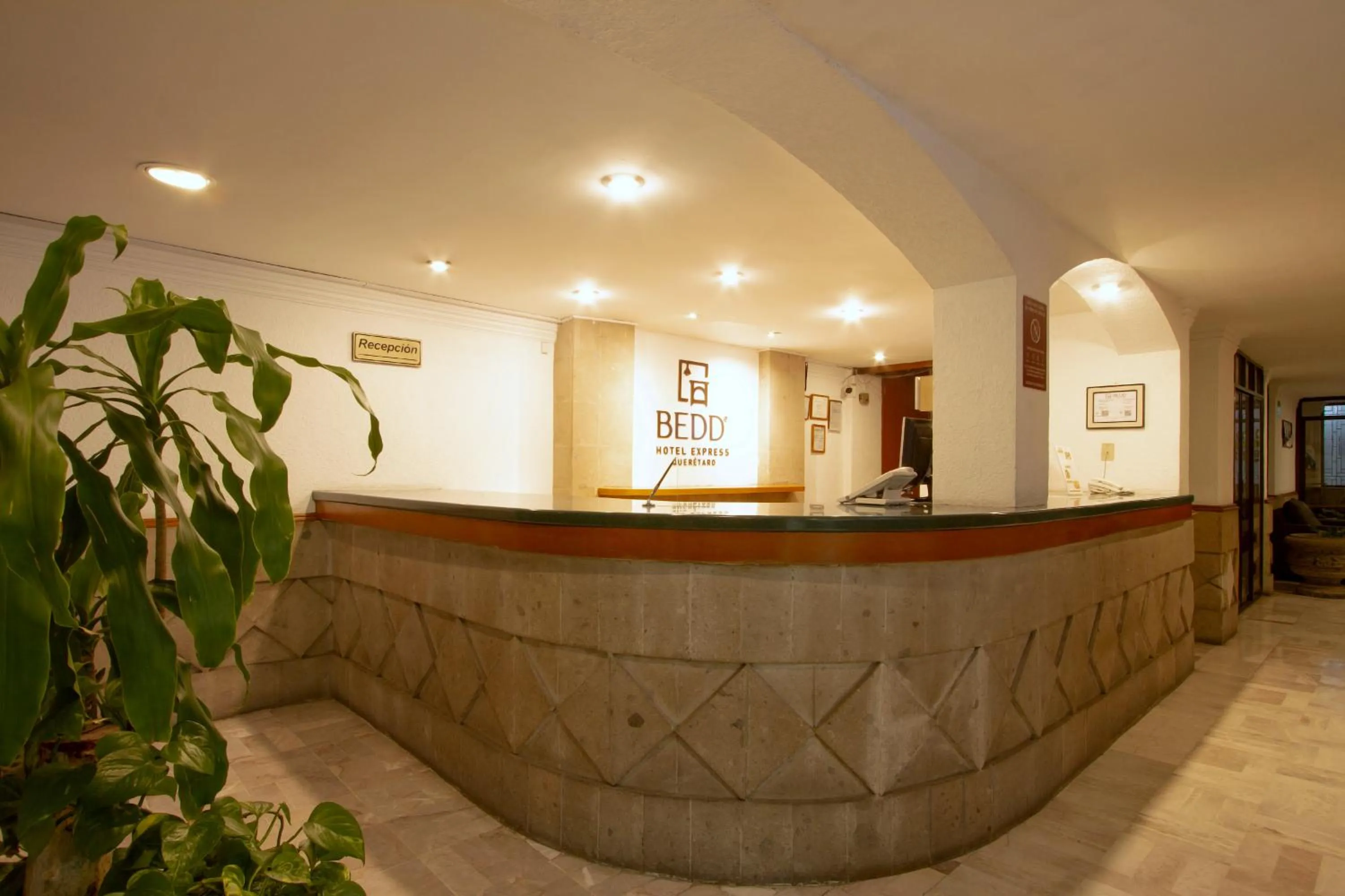 Lobby or reception in Hotel Bedd Express Querétaro