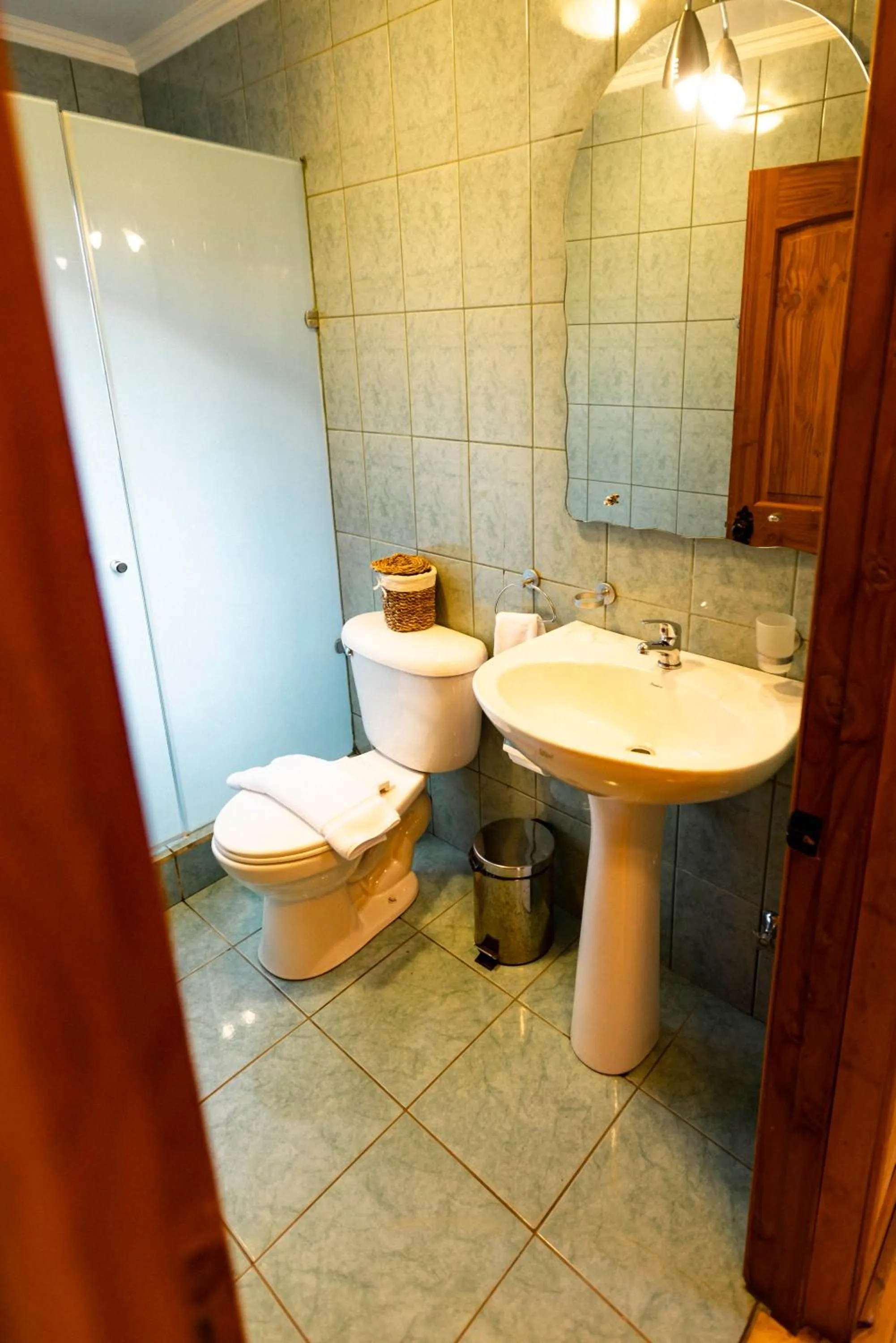 Shower in Green Baker Lodge