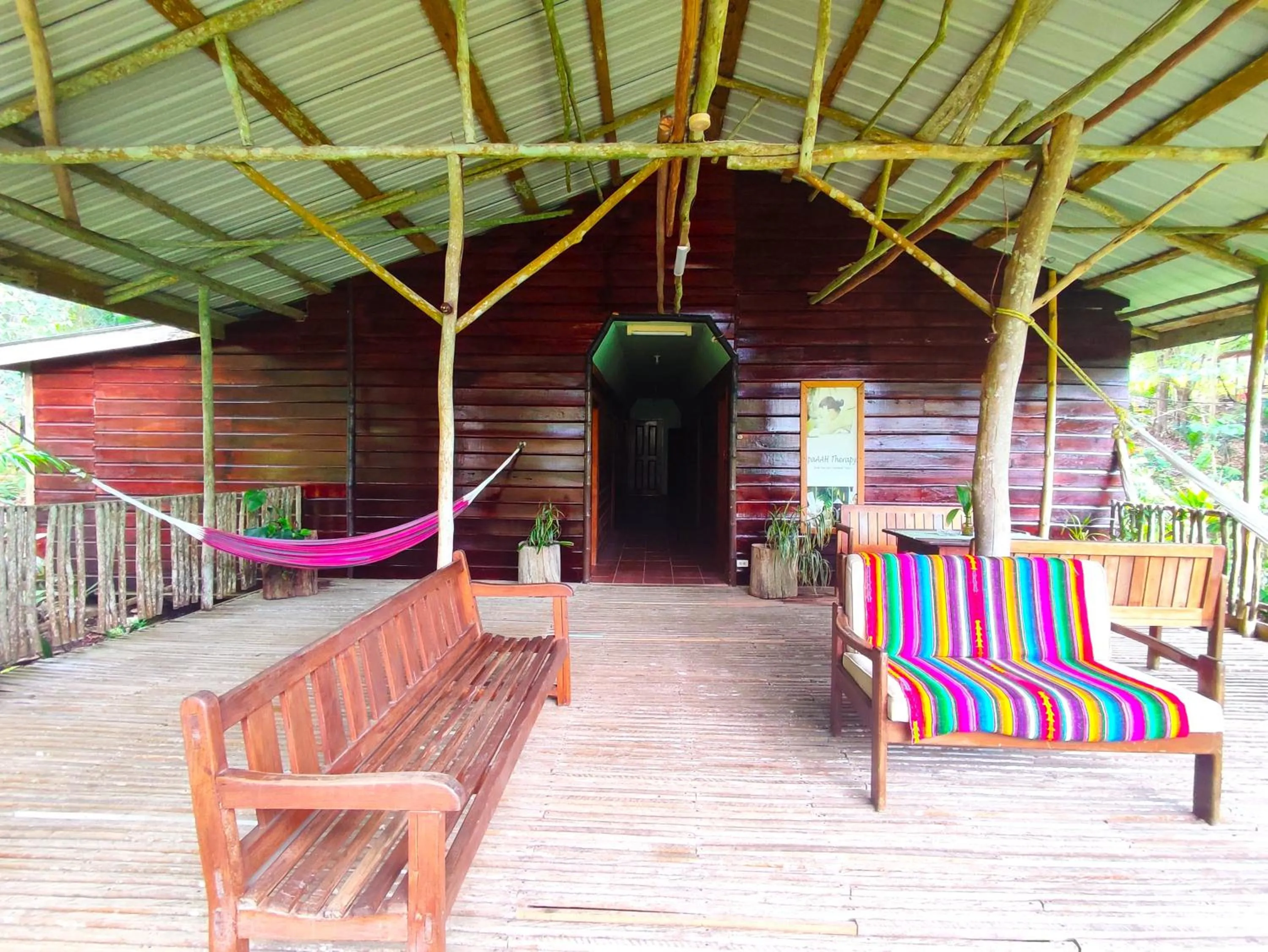 Patio in Maya Mountain Lodge