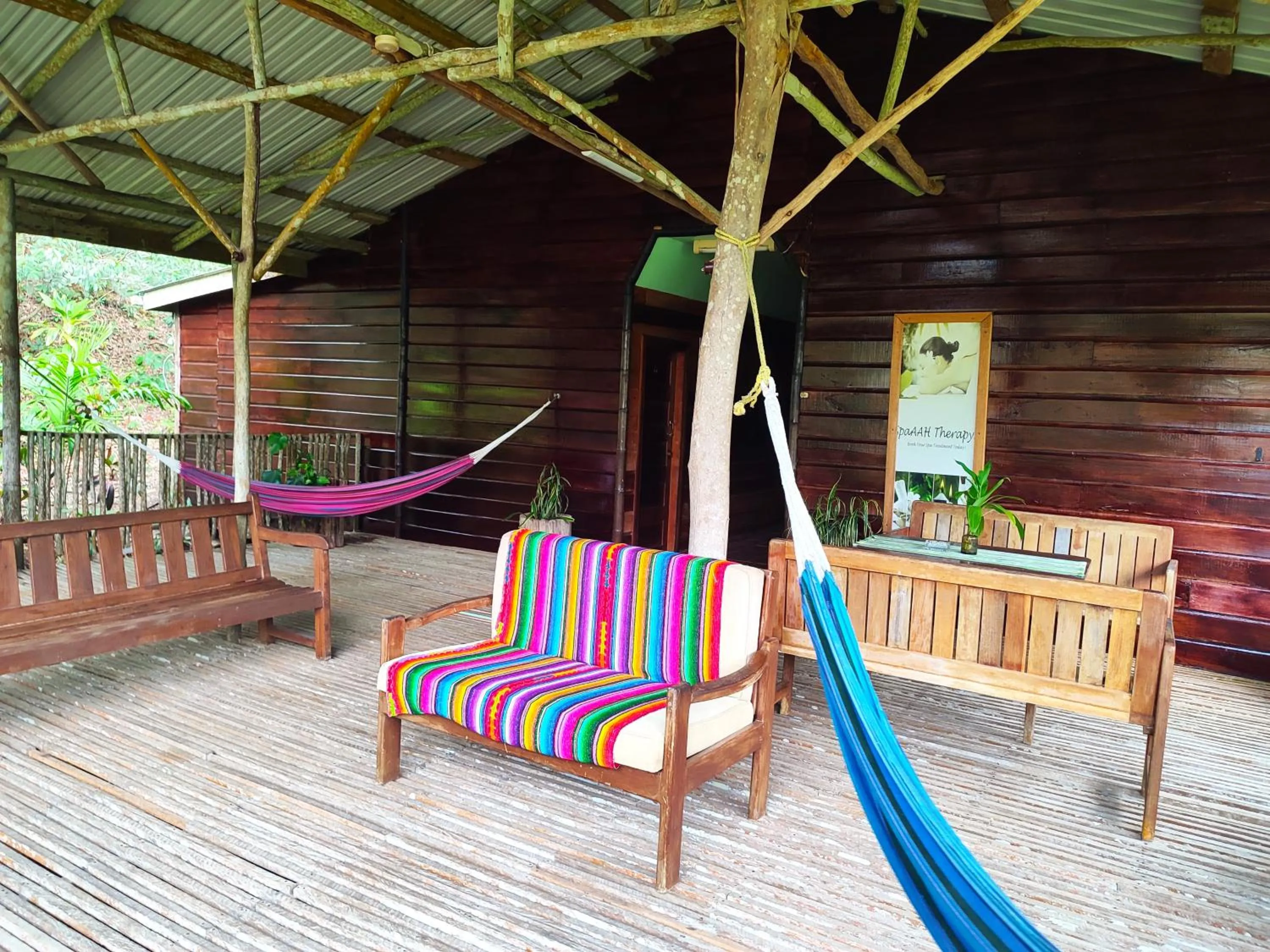 Patio in Maya Mountain Lodge