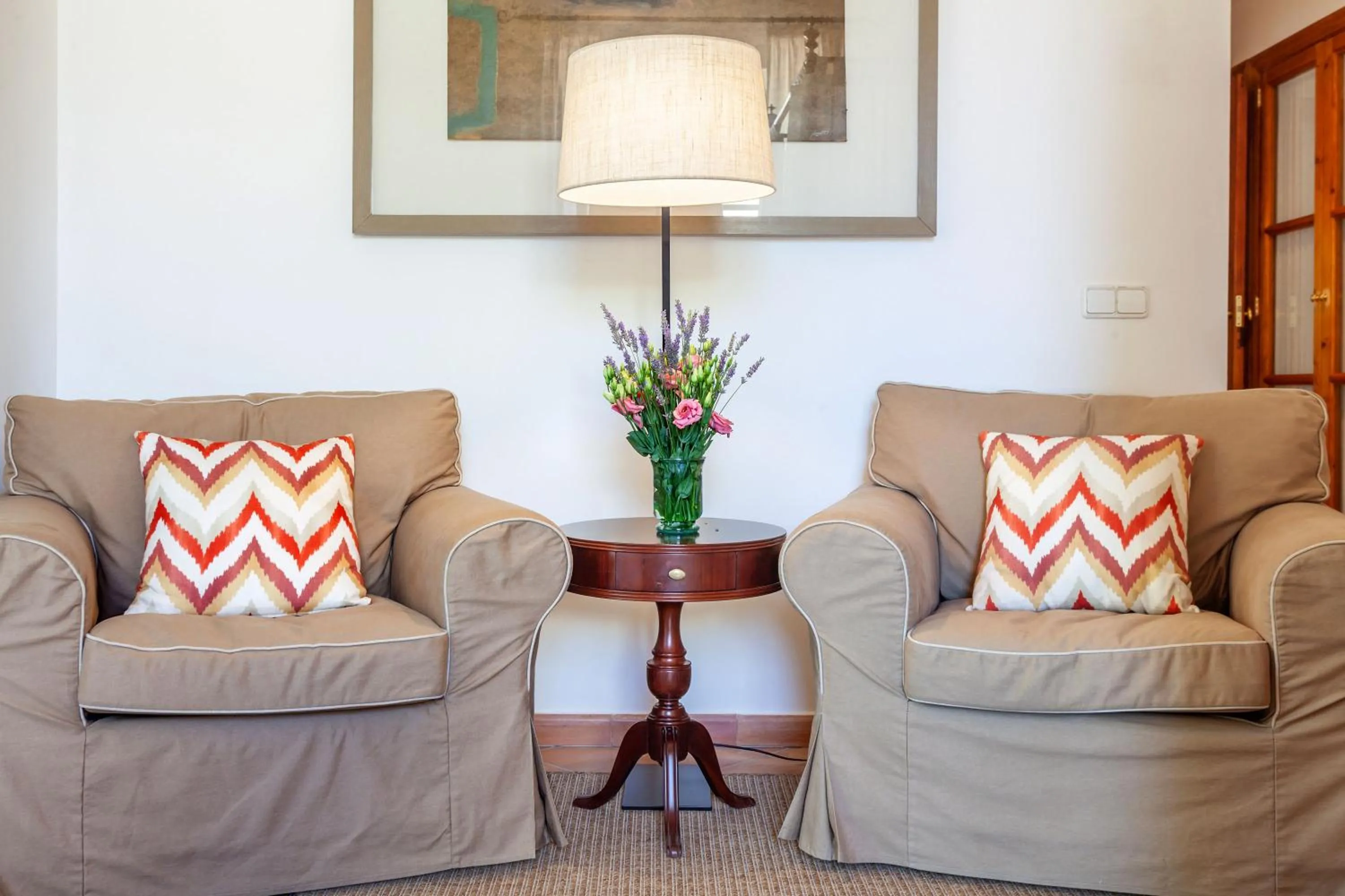 Seating area in Finca Hotel Son Palou