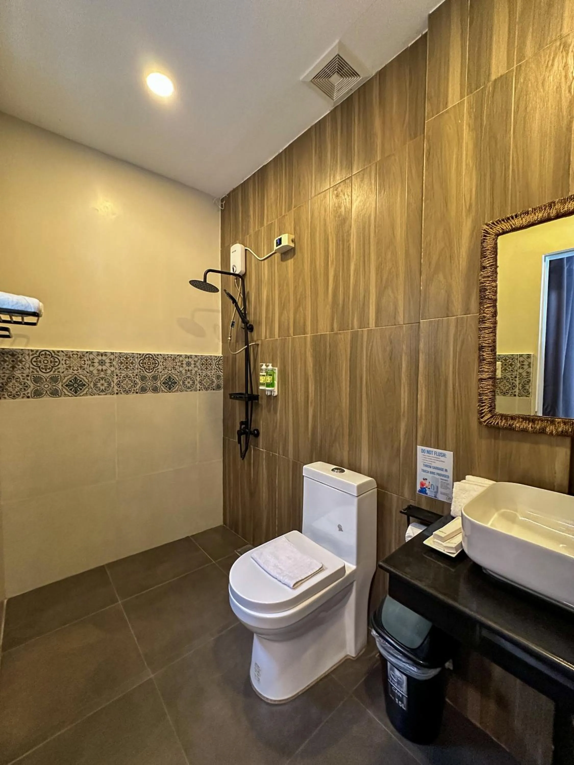 Shower in TEZA Resort