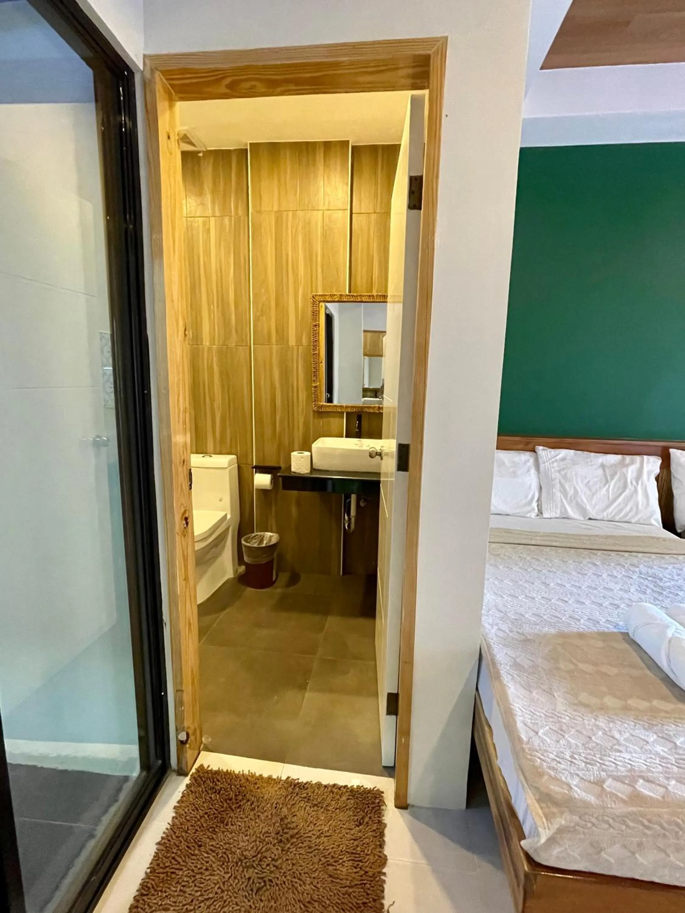 Shower, Bed in TEZA Resort