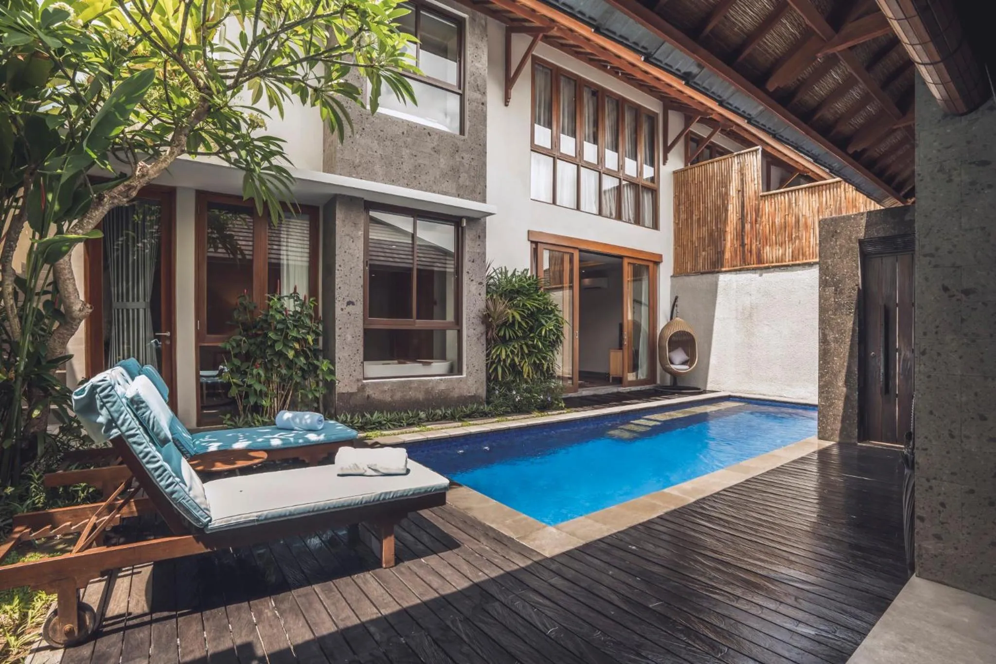 Pool view in Teratai Villa Canggu by Ini Vie Hospitality